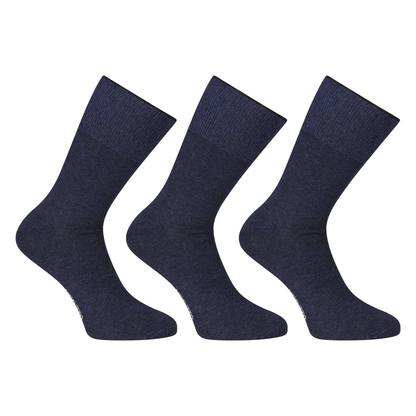 3PACK ponožky Nedeto vysoké medic modré (3PMV002)