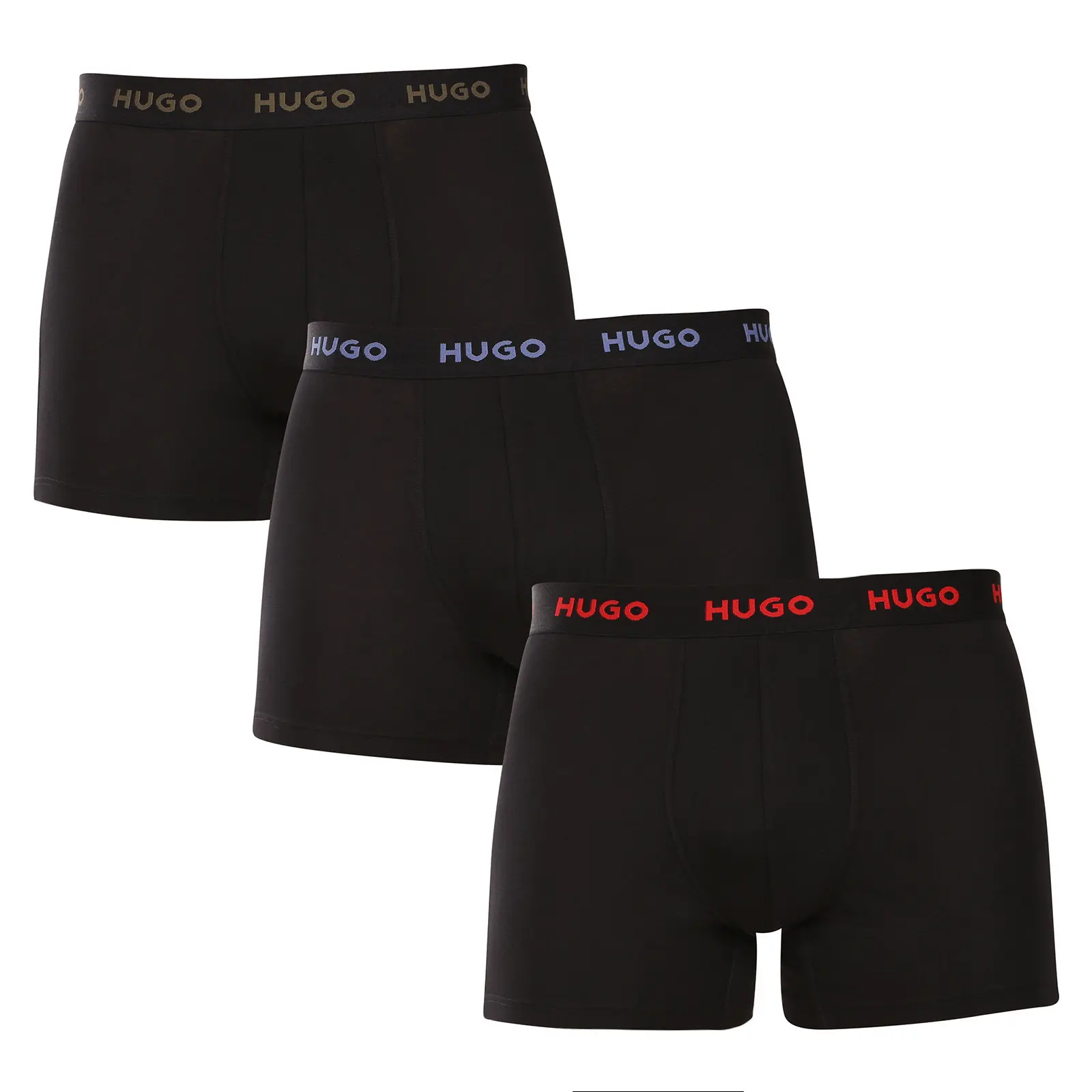 3PACK pánské boxerky HUGO černé (50532613 972)
