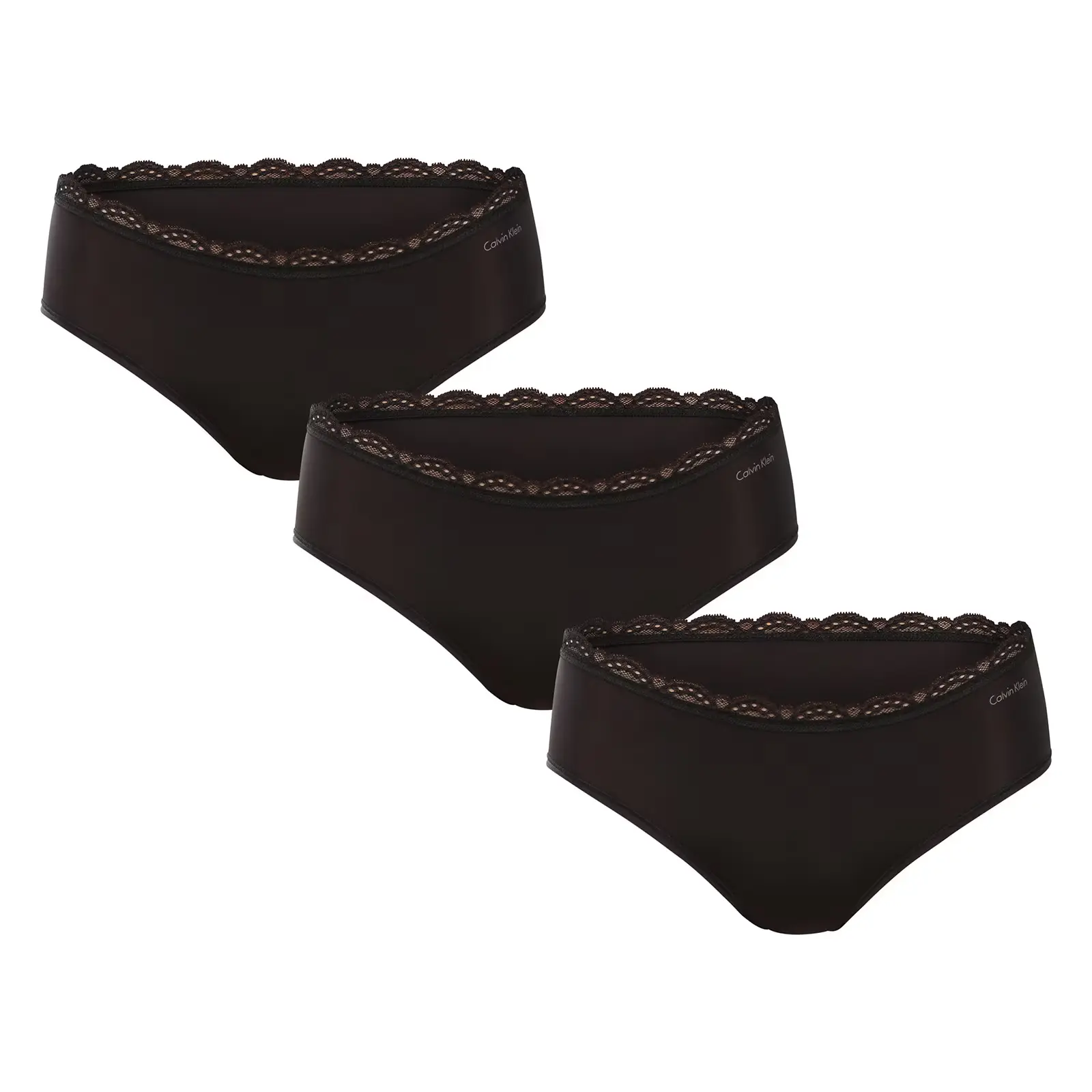 3PACK dámské kalhotky Calvin Klein černé (QD5302-UB1)