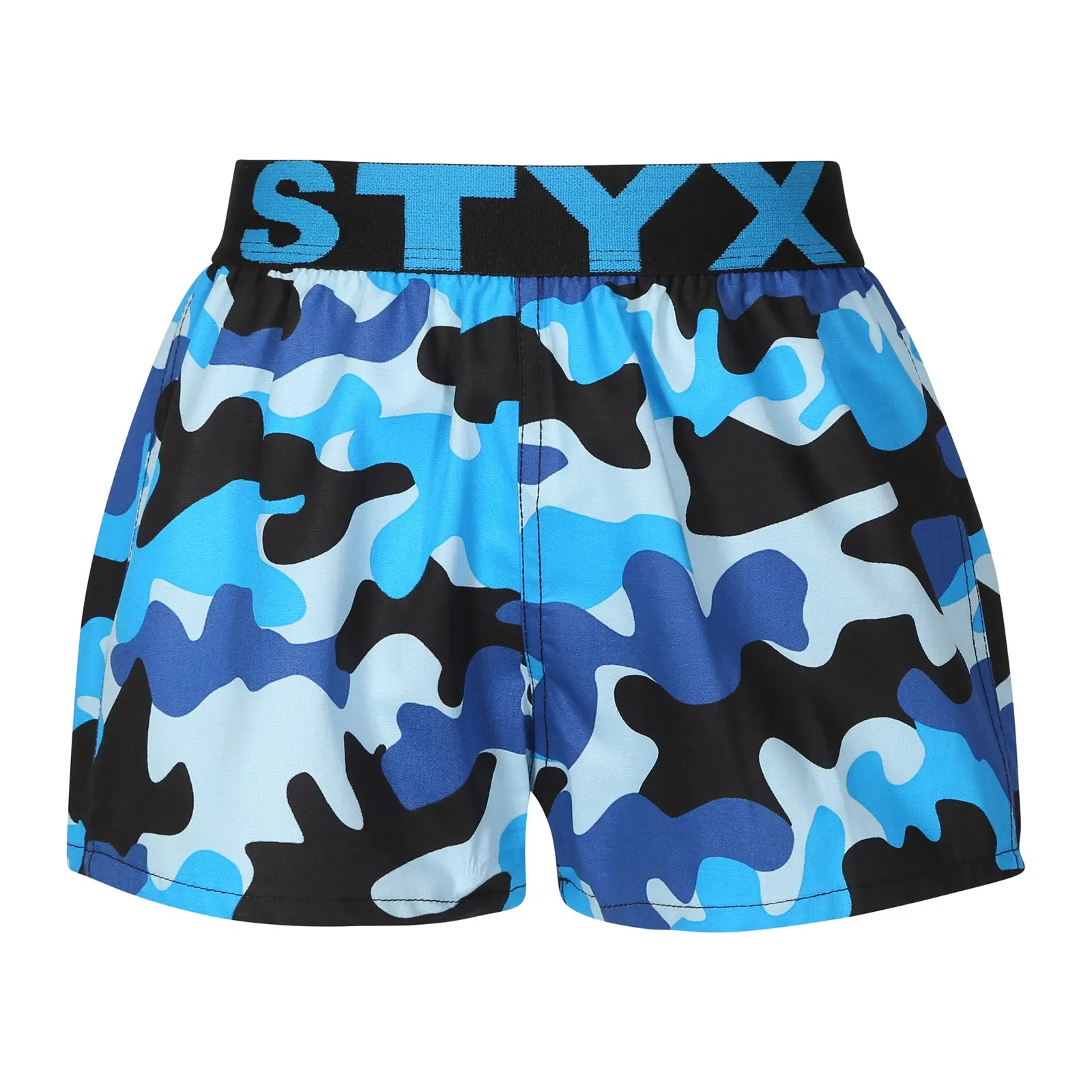 Dětské trenky Styx art sportovní guma maskáč modrý (BJ1850)