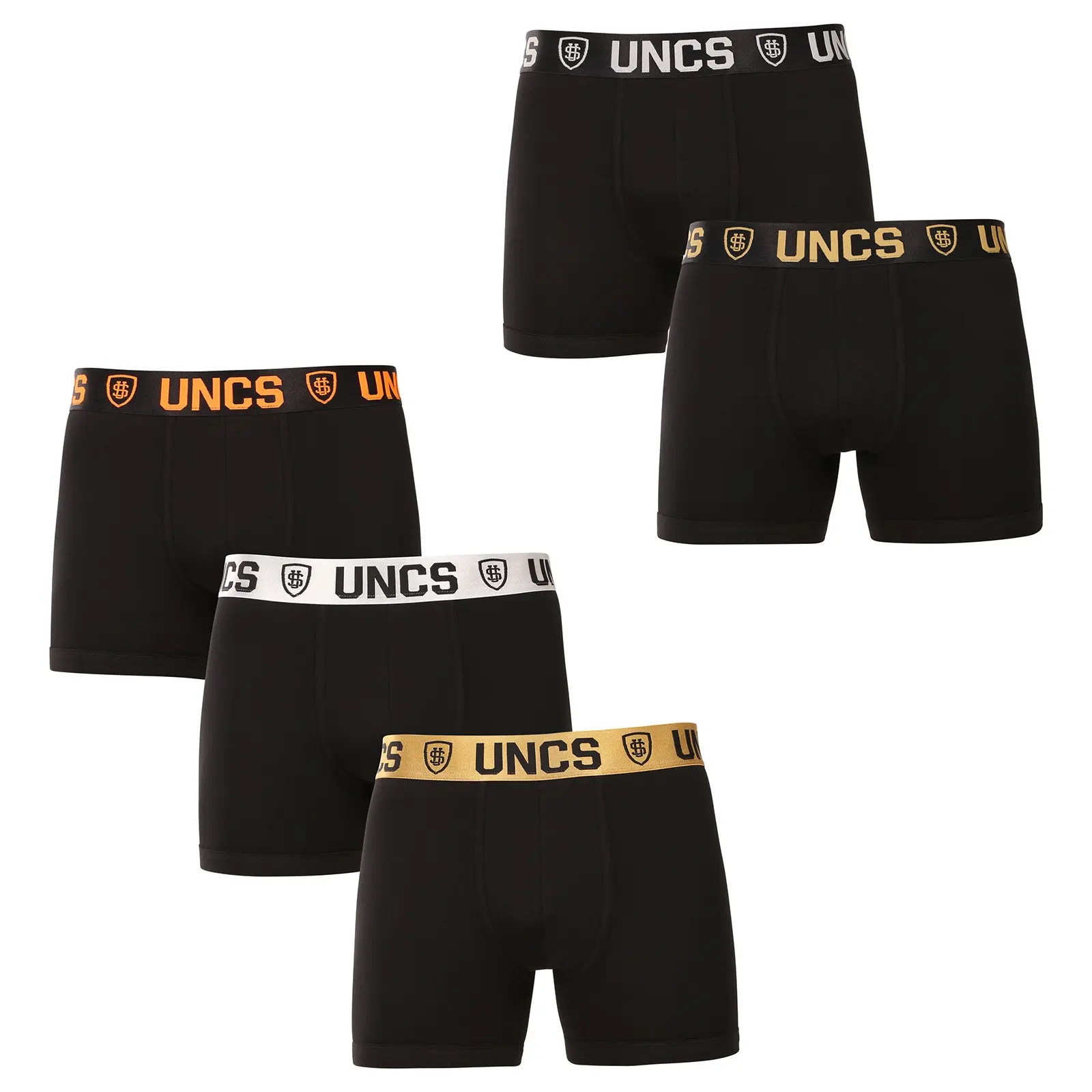 5PACK pánské boxerky UNCS černé (24Z167PSPP) M, trenky / trenýrky