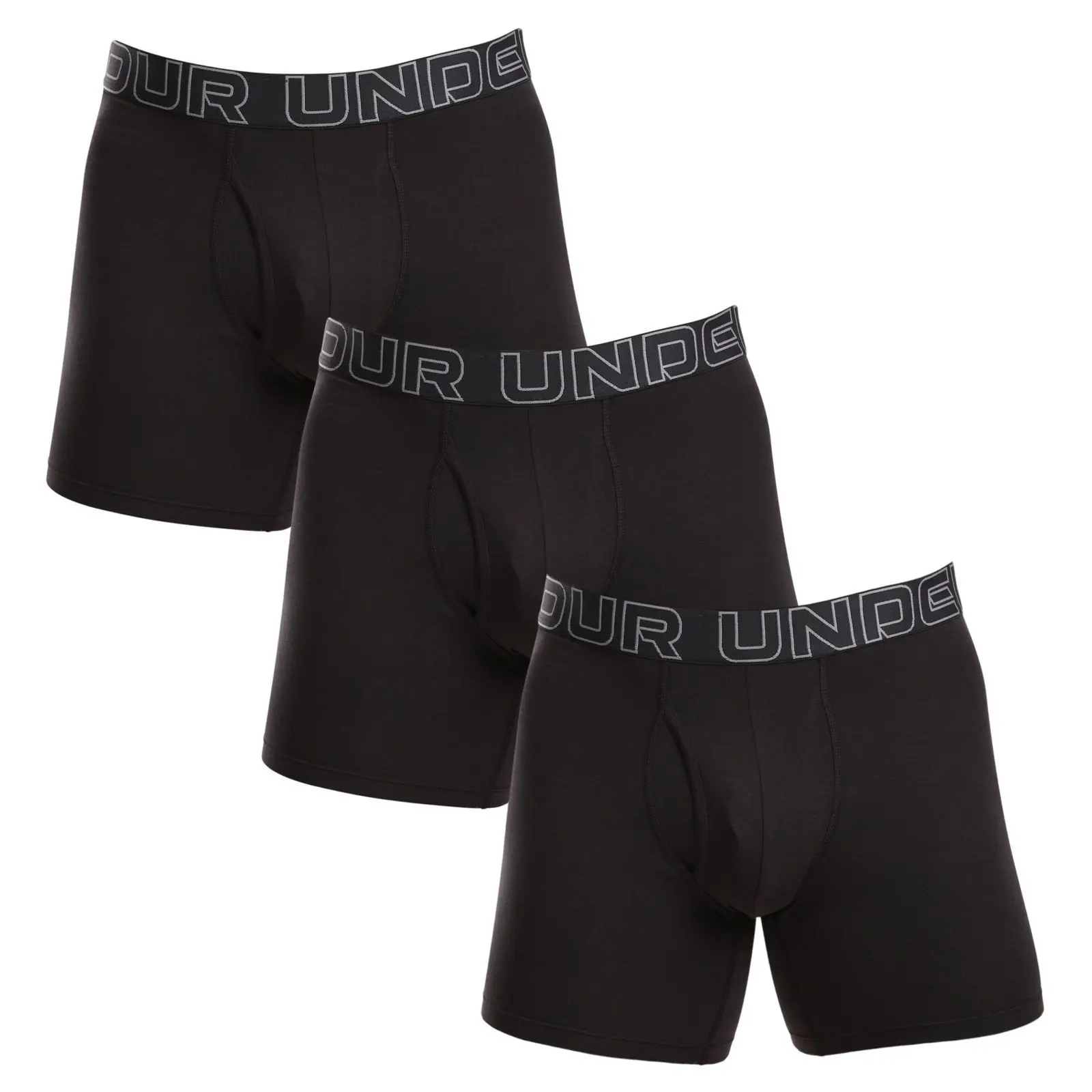 Under Armour Pánské boxerky 3ksUA Perf Cotton 6in L 1383889-001