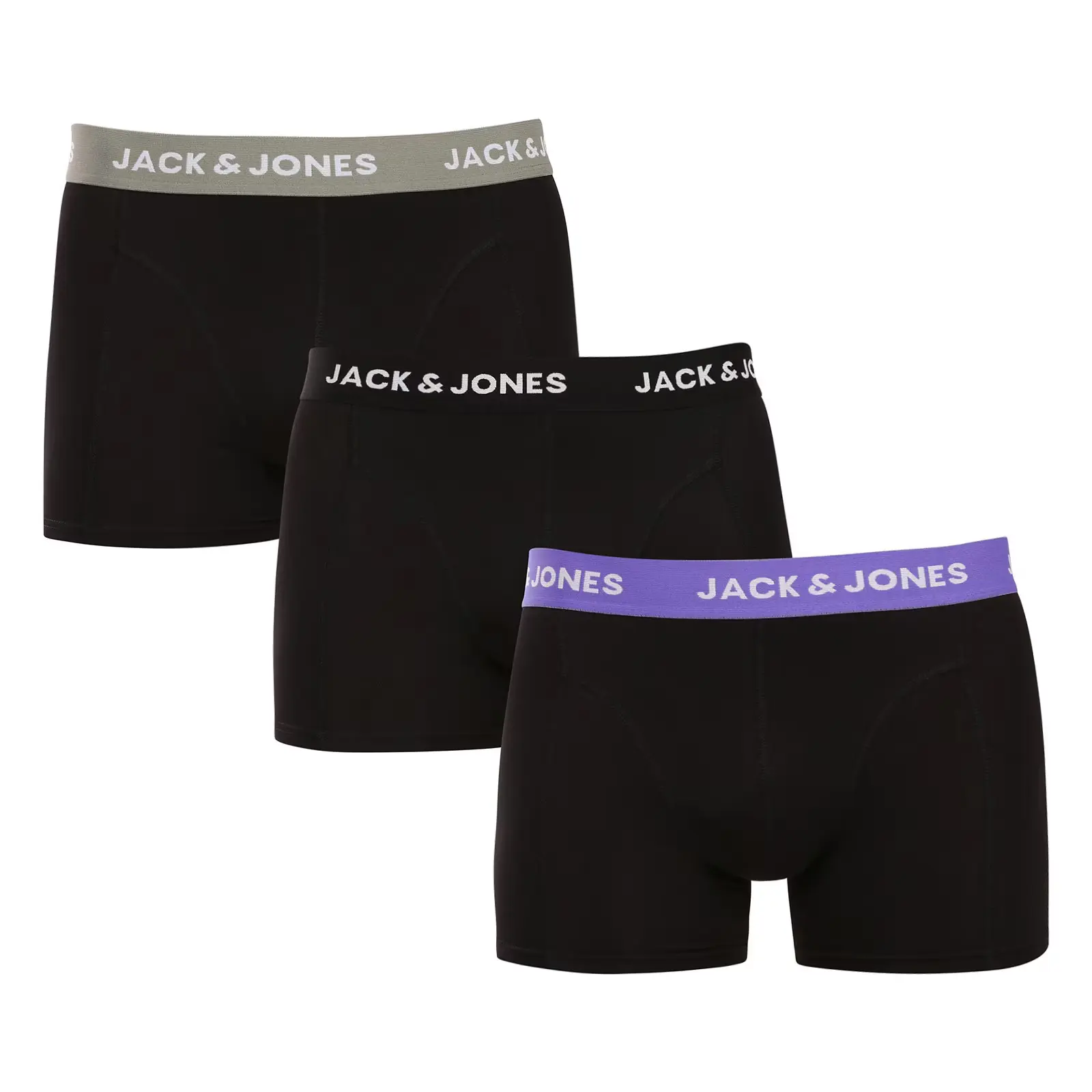 3PACK pánské boxerky Jack and Jones černé (12268482) M, trenky / trenýrky