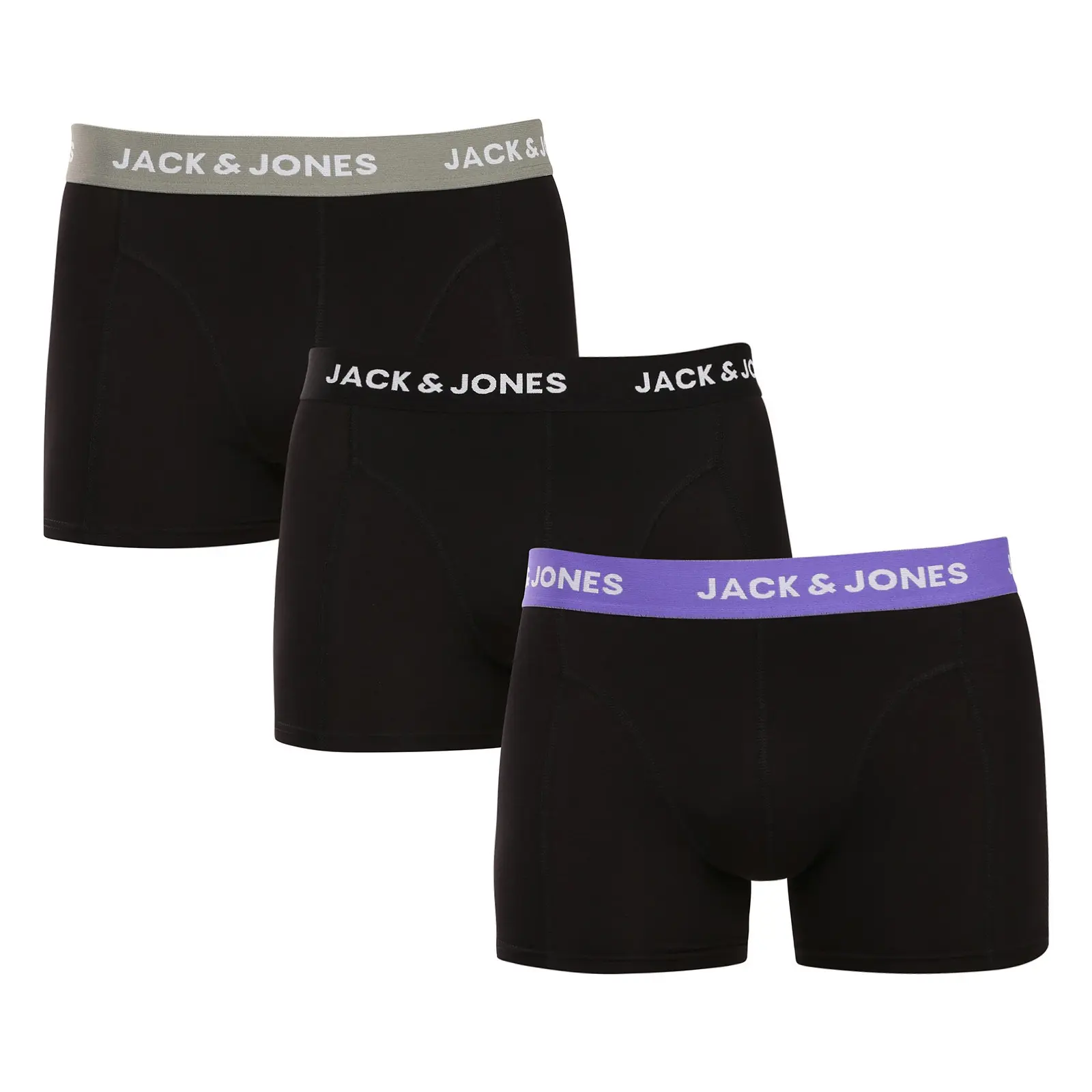 3PACK pánské boxerky Jack and Jones černé (12268482) M, trenky / trenýrky