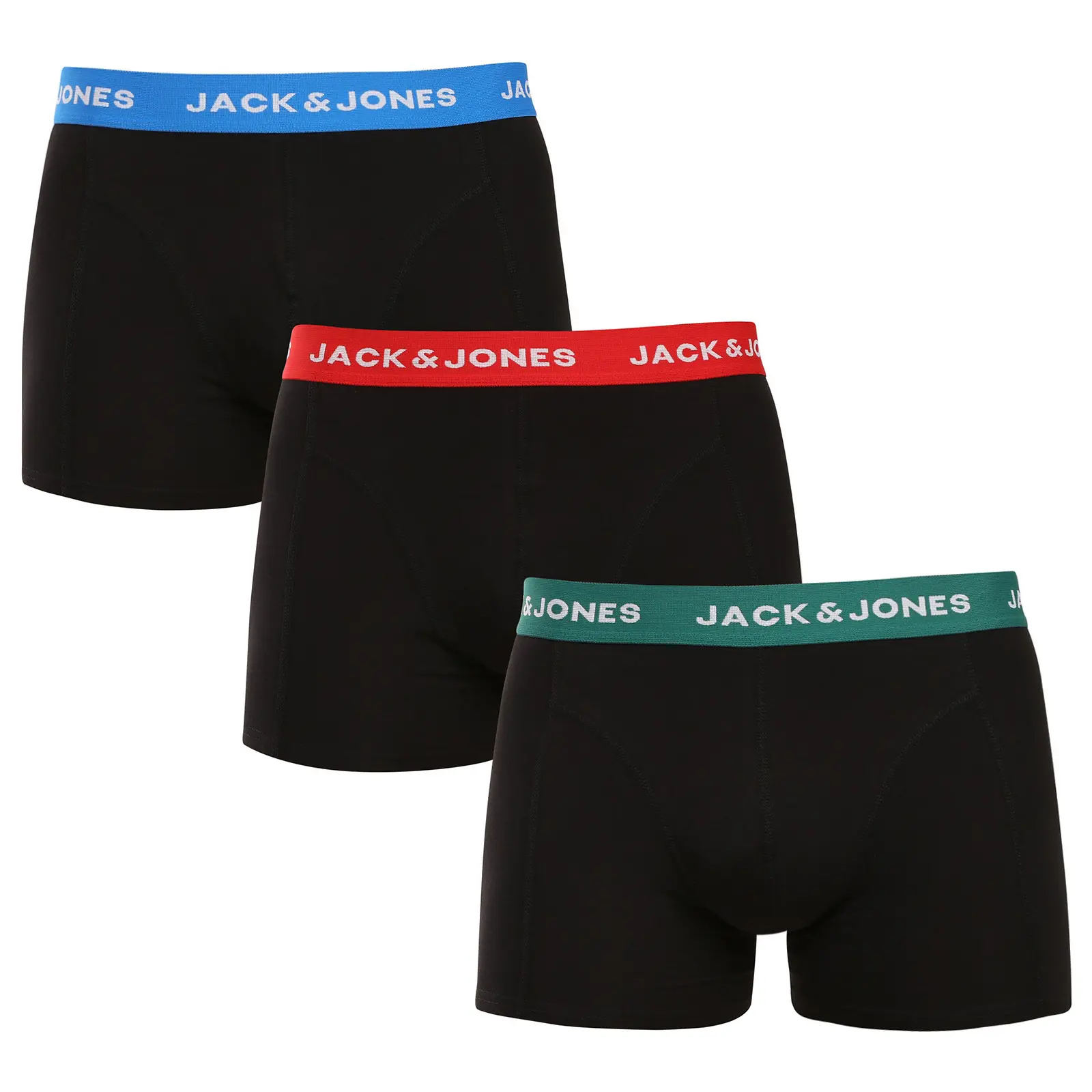 3PACK pánské boxerky Jack and Jones černé (12271554) XXL, trenky / trenýrky