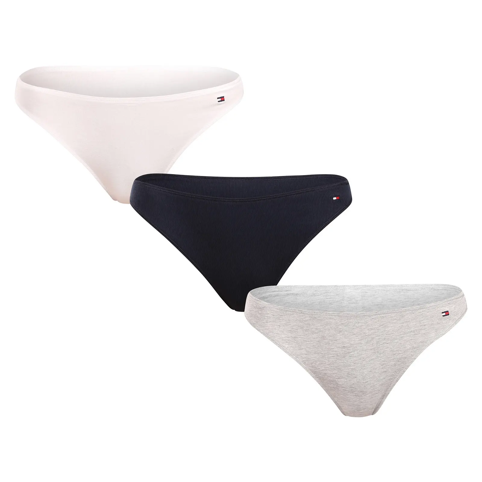 3PACK dámská tanga Tommy Hilfiger vícebarevná (UW0UW05752 0V7)