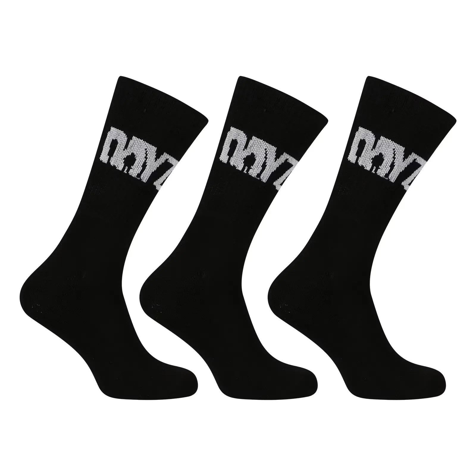 3PACK ponožky DAYZ vysoké černé SURVIVOR (BI245)
