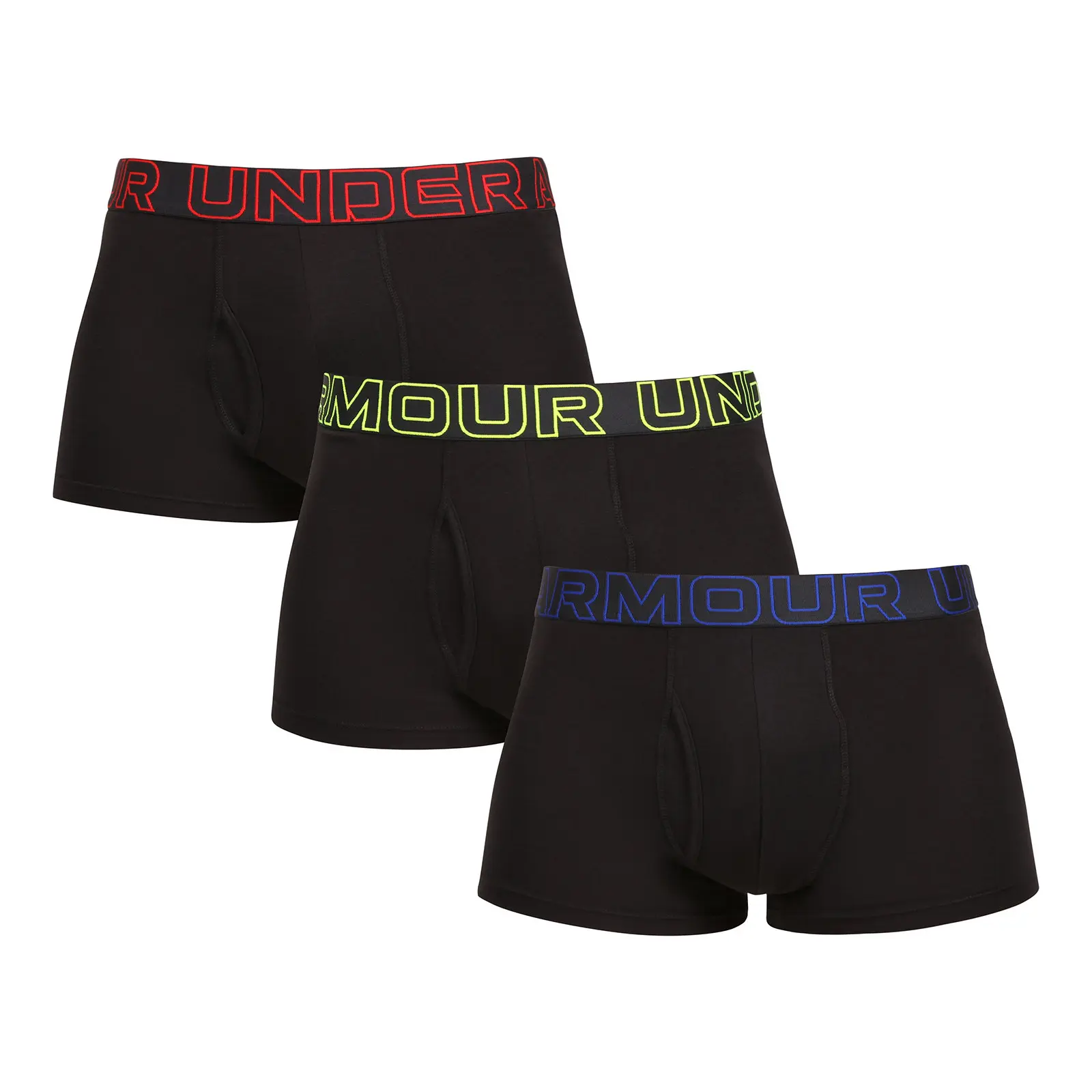 3PACK pánské boxerky Under Armour černé (1383891 004)