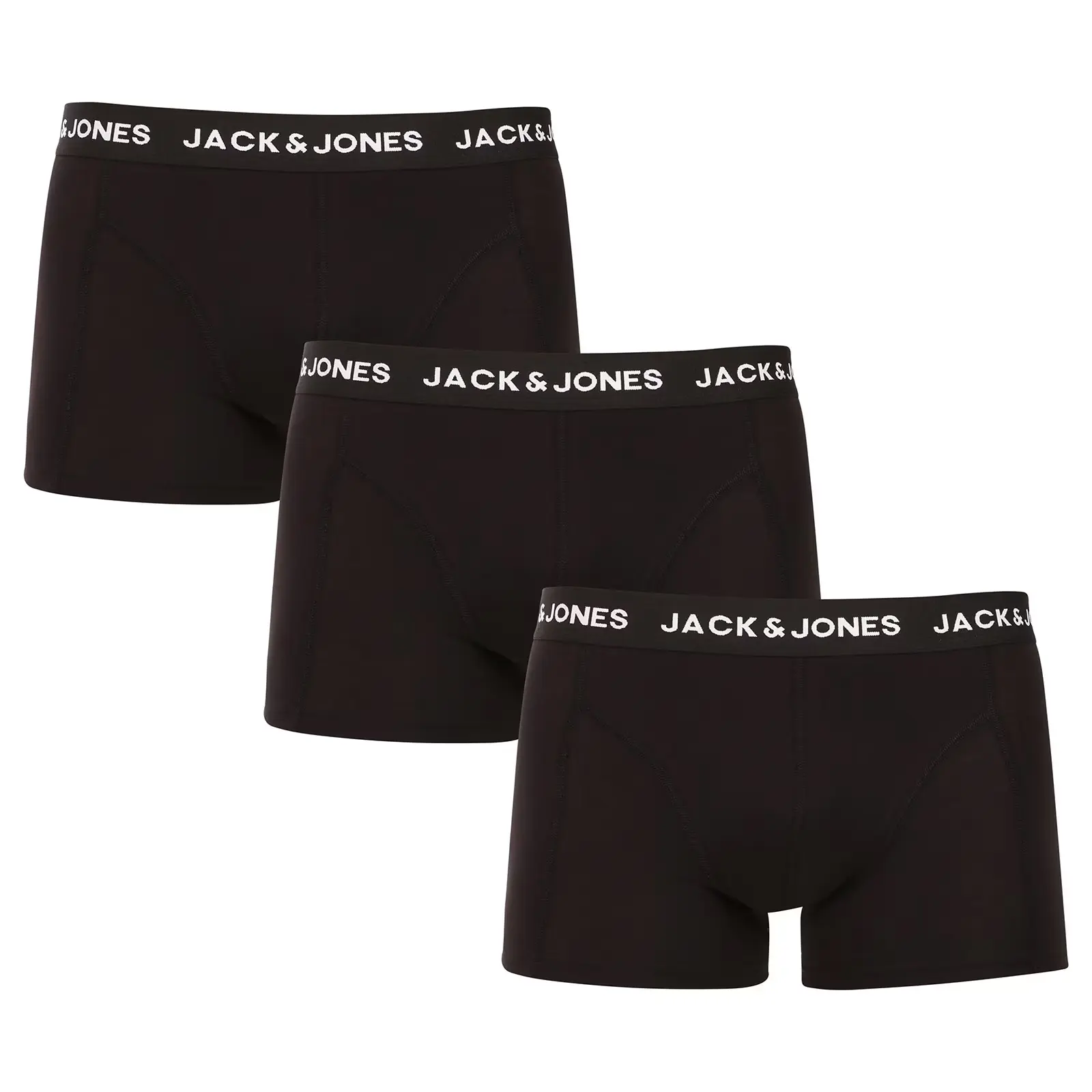 3PACK pánské boxerky Jack and Jones černé (12171944)