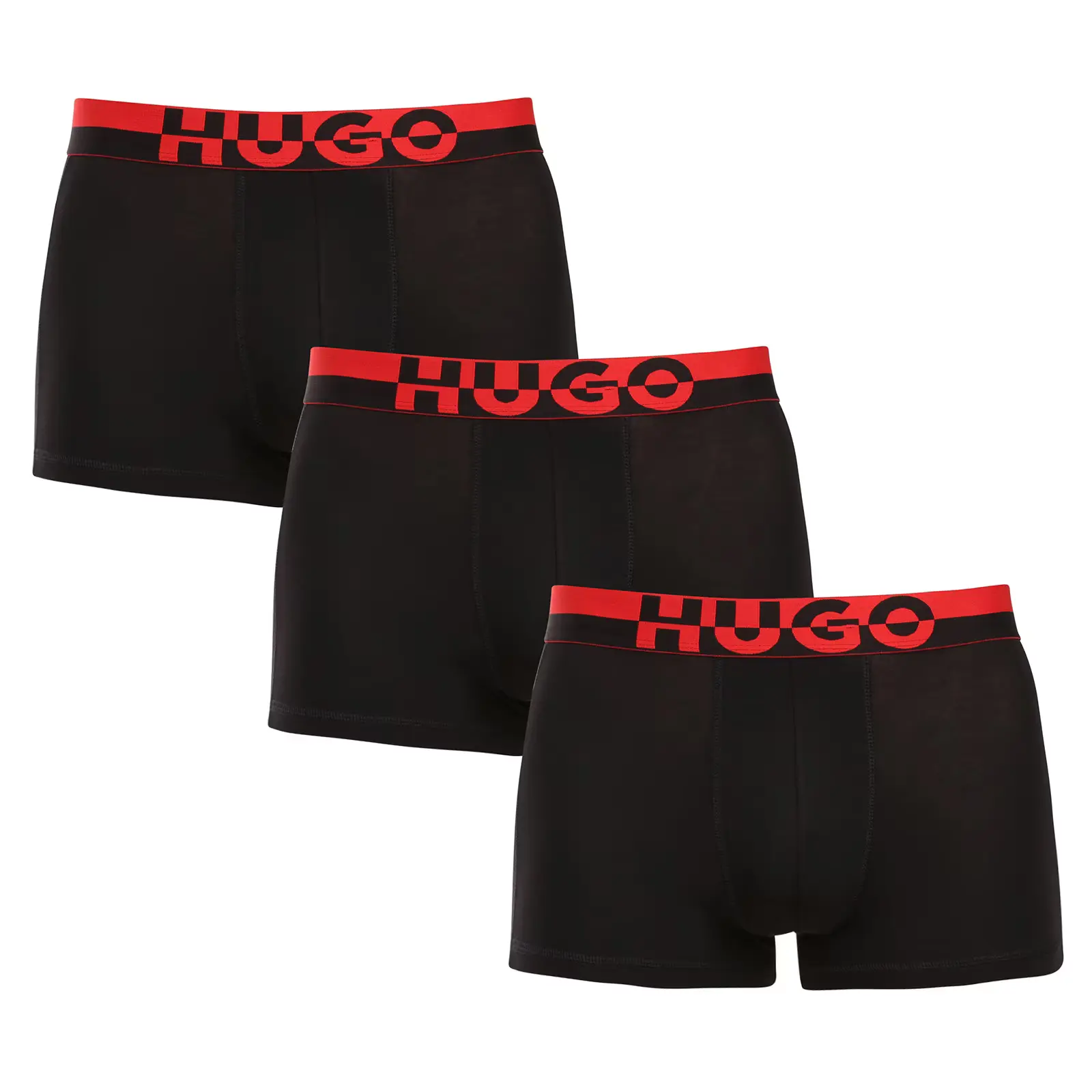 3PACK pánské boxerky HUGO černé (50545667 001)