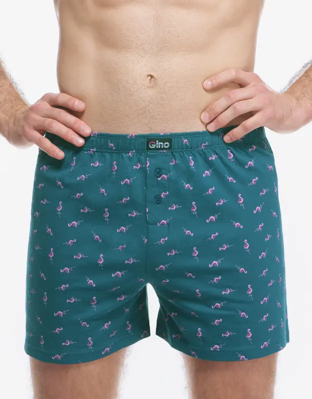 Gina Trenky volné 75217P Barva/Velikost: petrolejová, šípková / L/XL