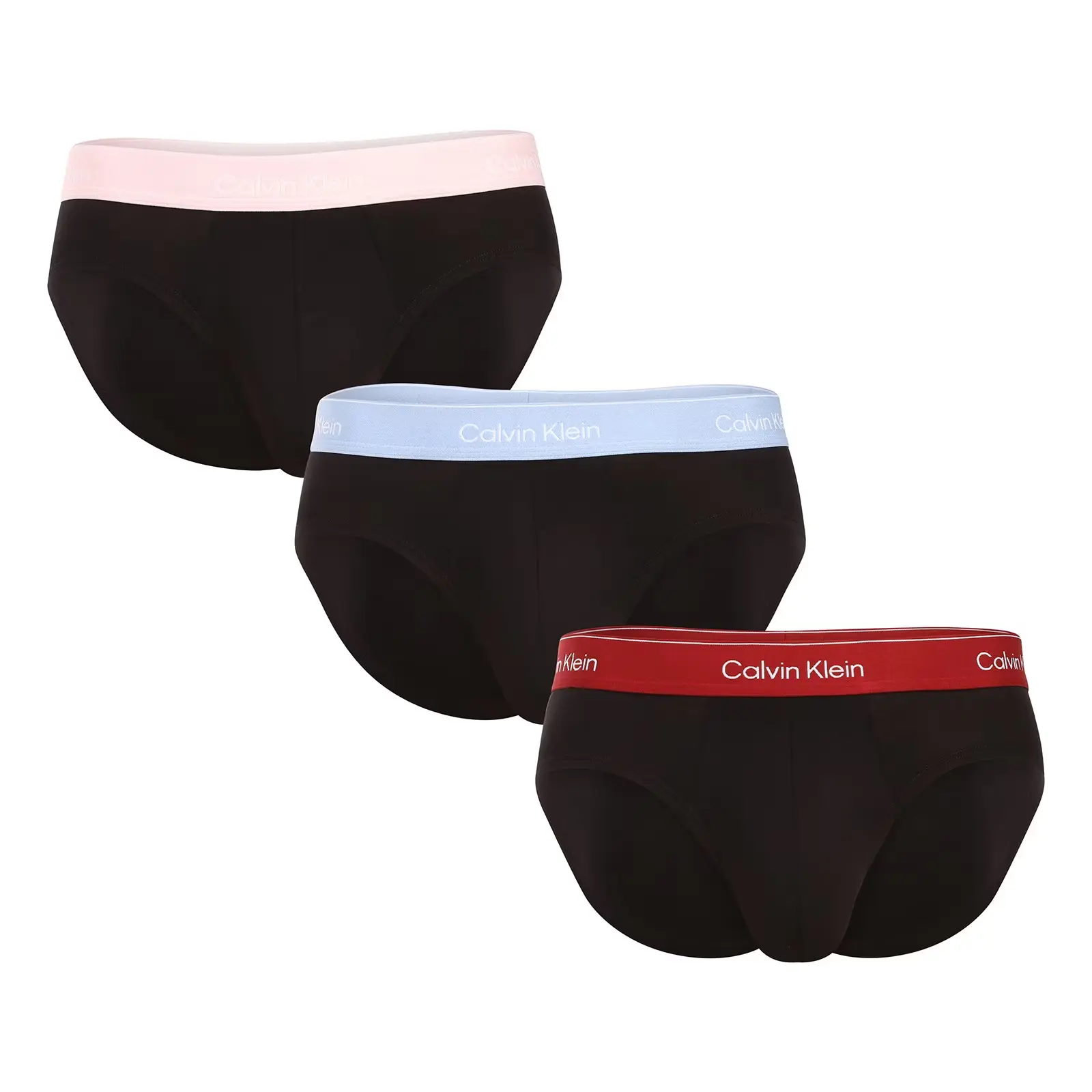 3PACK pánské slipy Calvin Klein černé (NB4388-2VA)