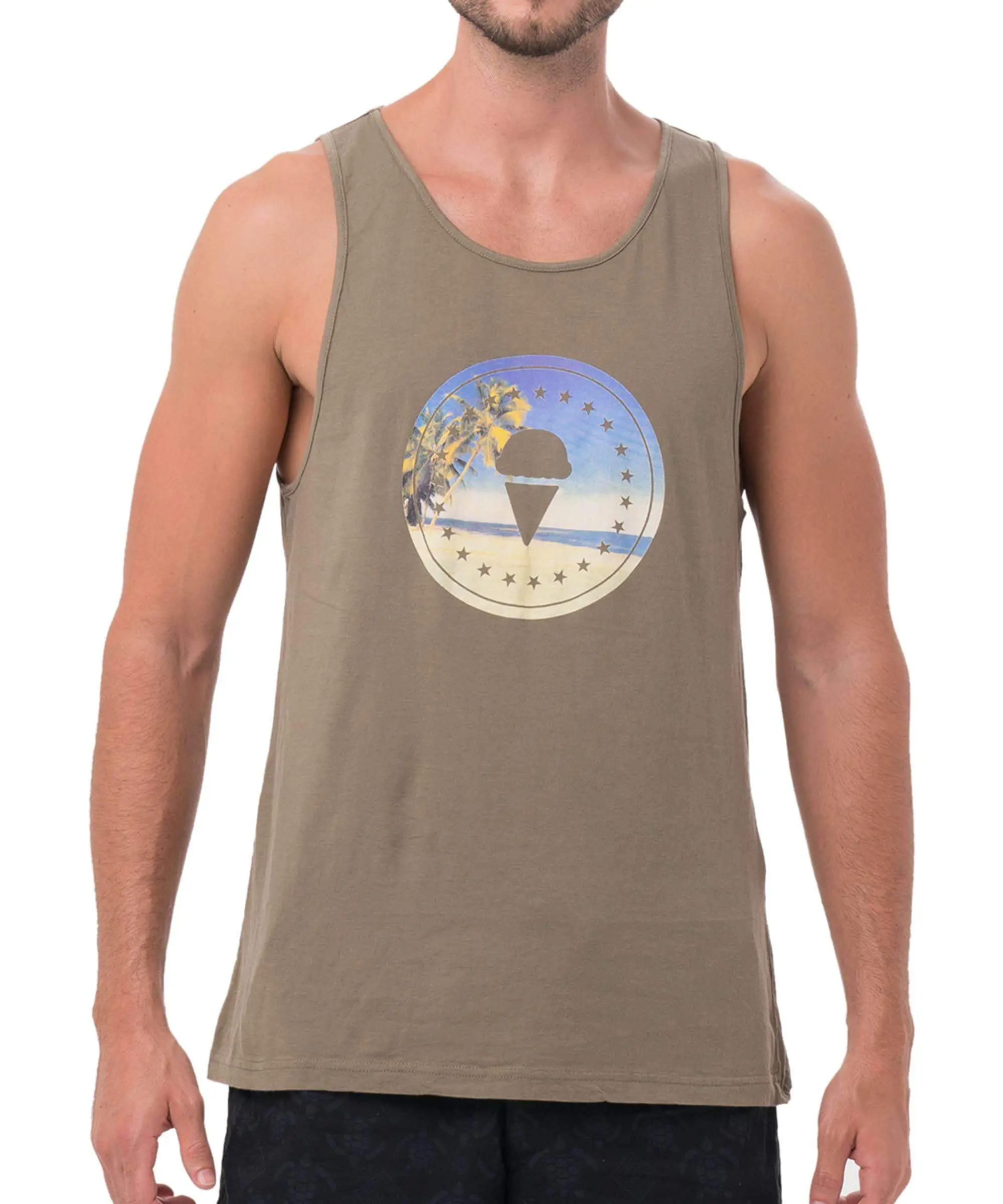 Pánské tílko 69SLAM GILI ISLE KHAKI (MSRGIL-KH) XS