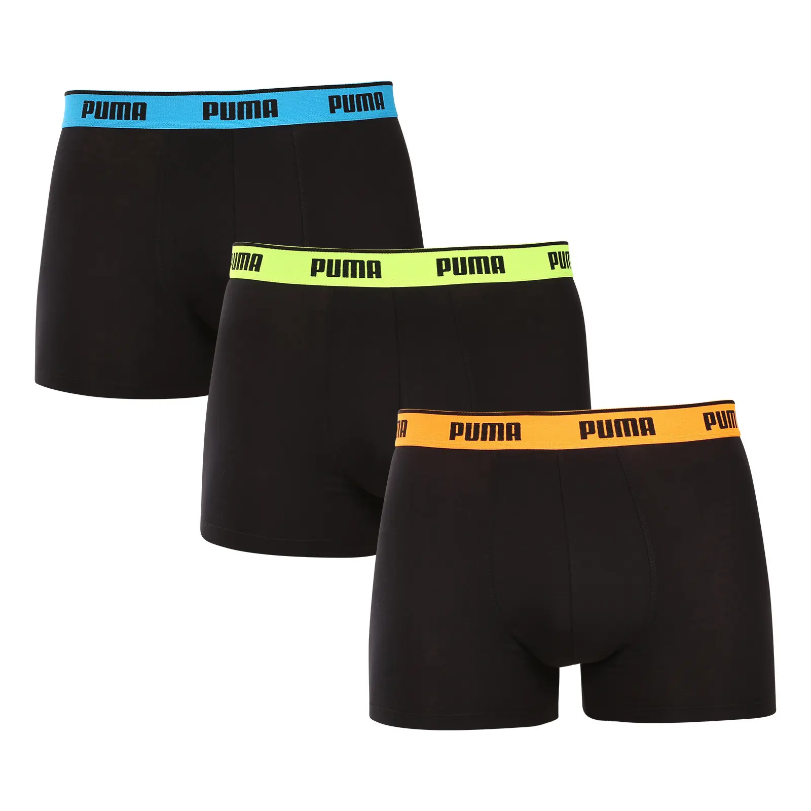 3PACK pánské boxerky Puma černé (701234187 006)