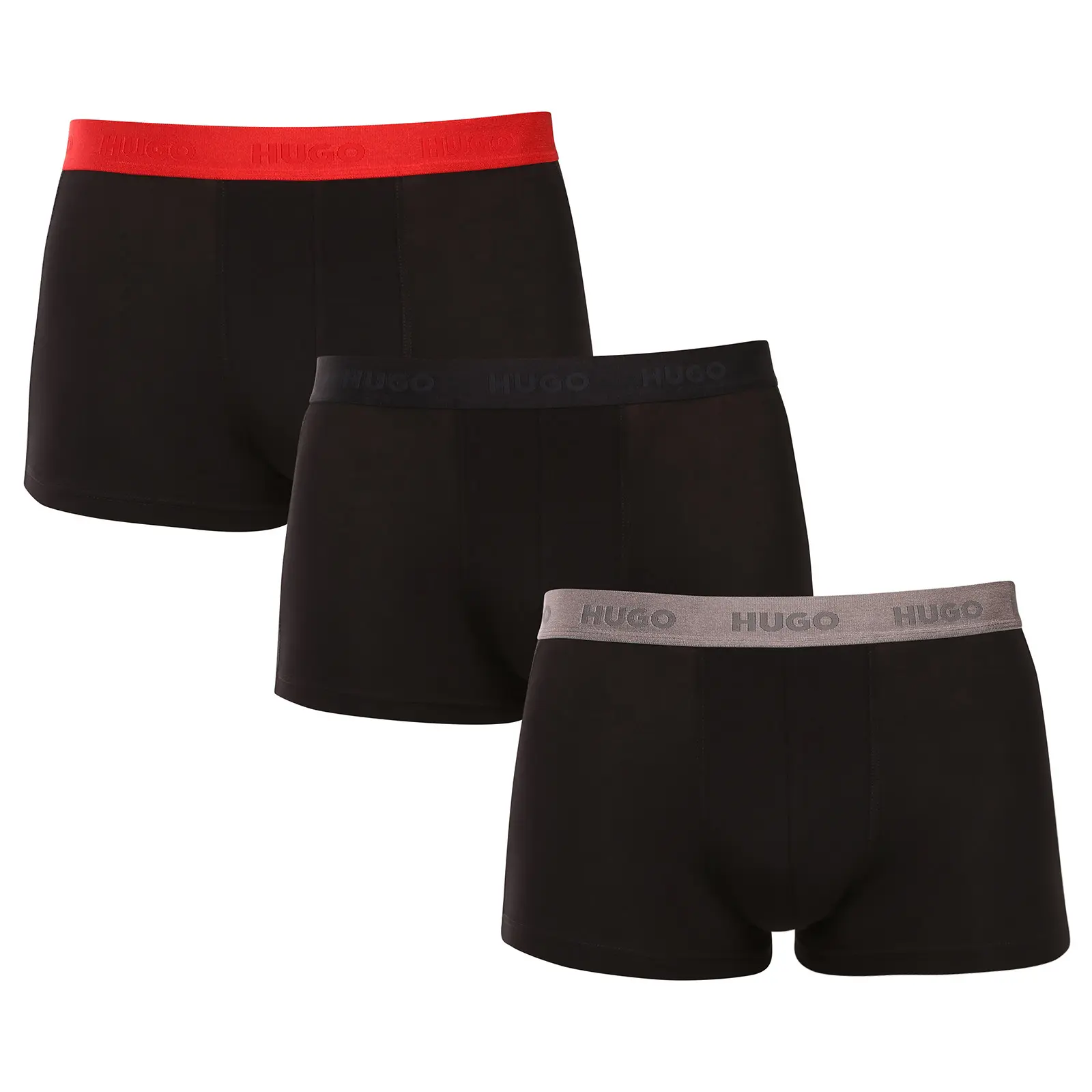 3PACK pánské boxerky HUGO černé (50532611 009)