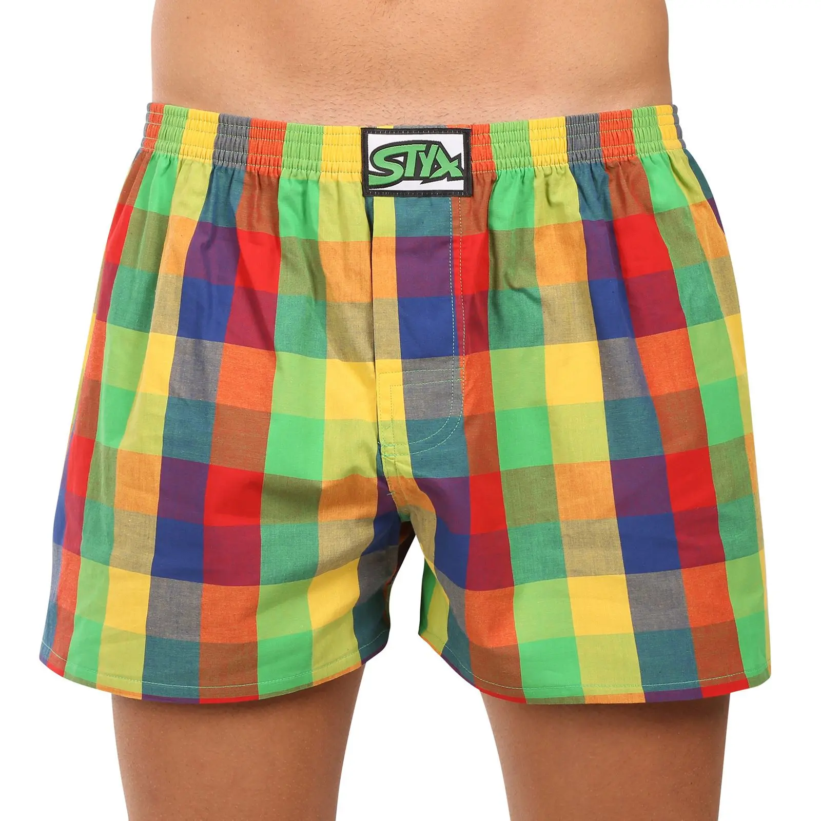 Pánské trenky Styx klasická guma nadrozměr vícebarevné (E0105)