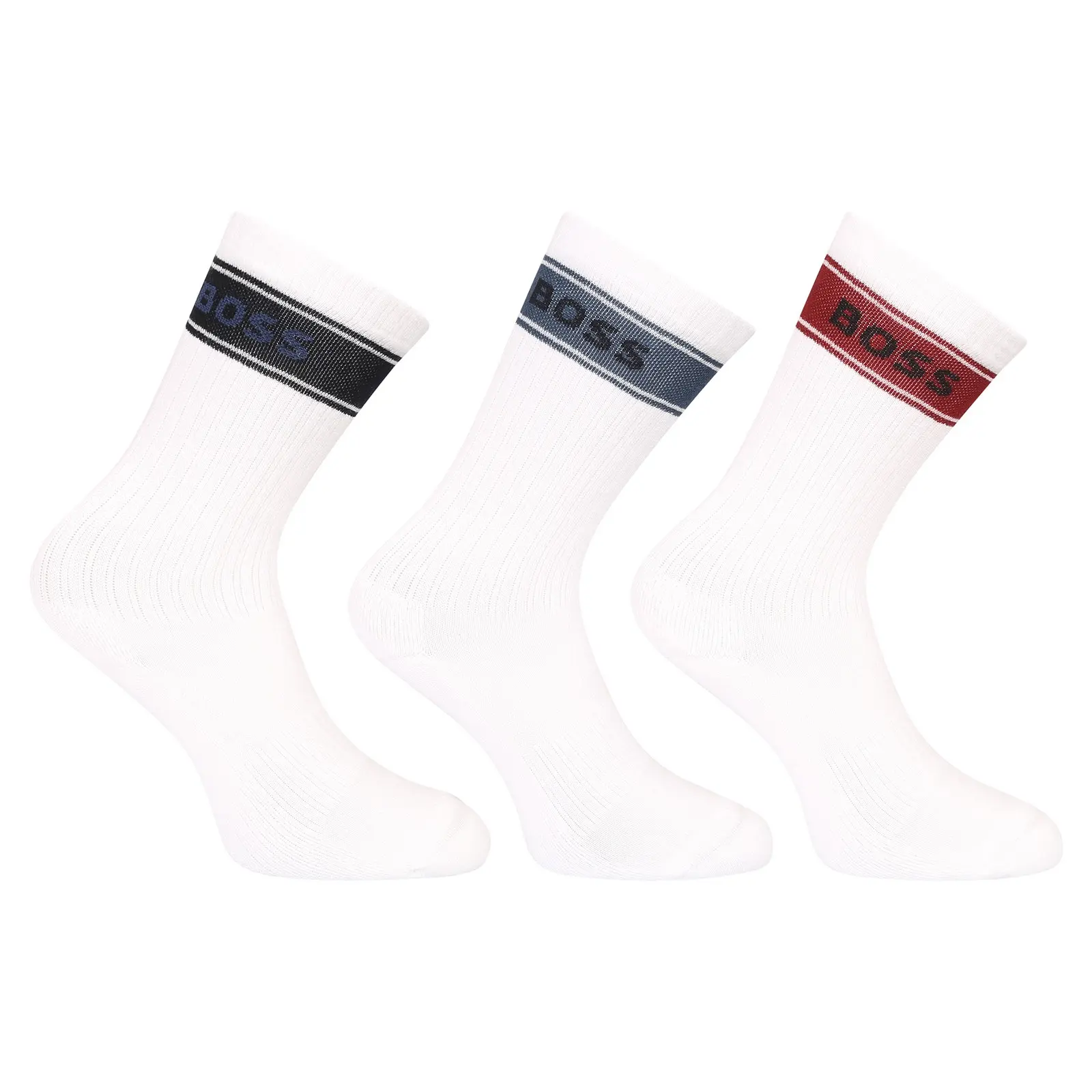 3PACK ponožky BOSS bílé (50543637 964)