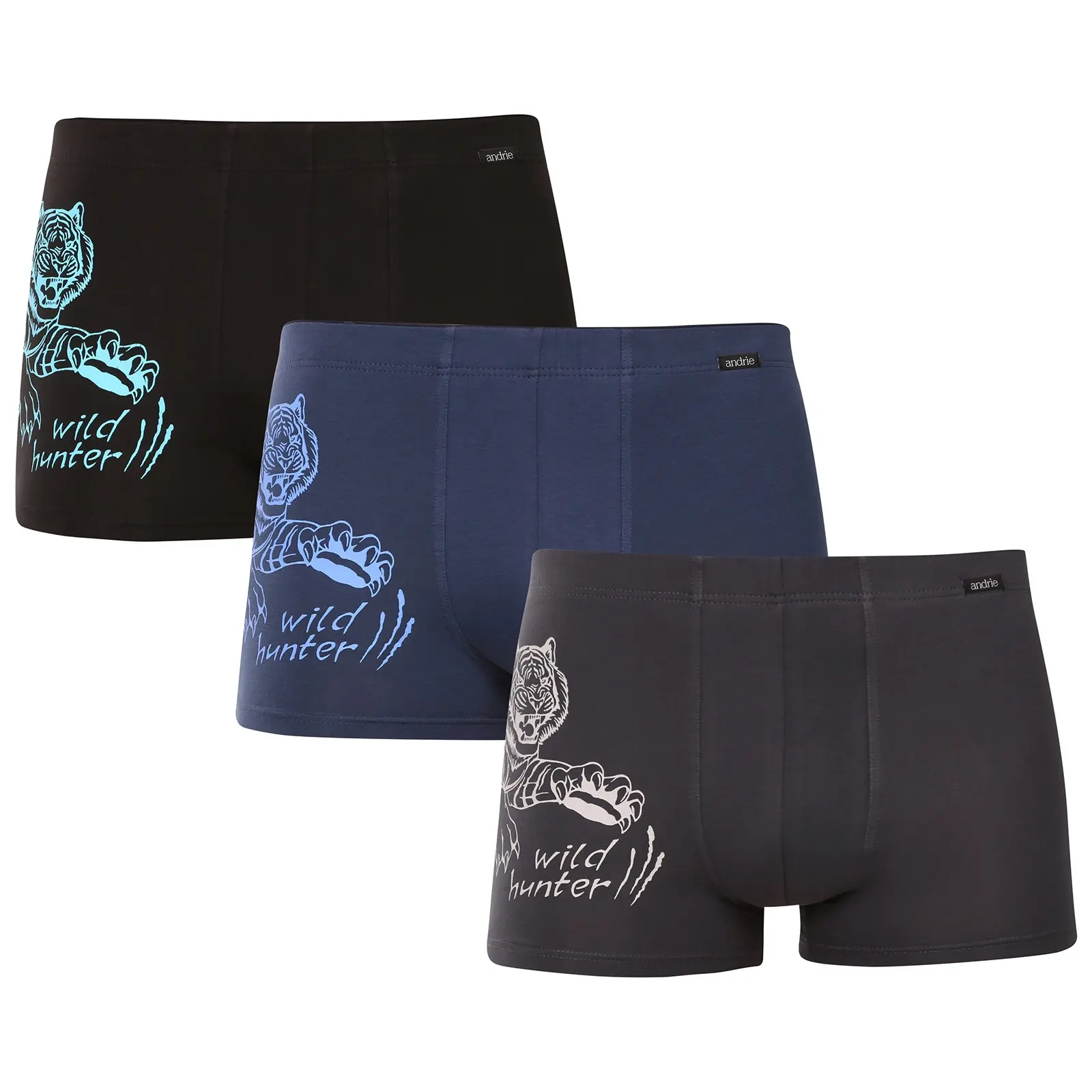 3PACK pánské boxerky Andrie vícebarevné (PS 5865) M, trenky / trenýrky