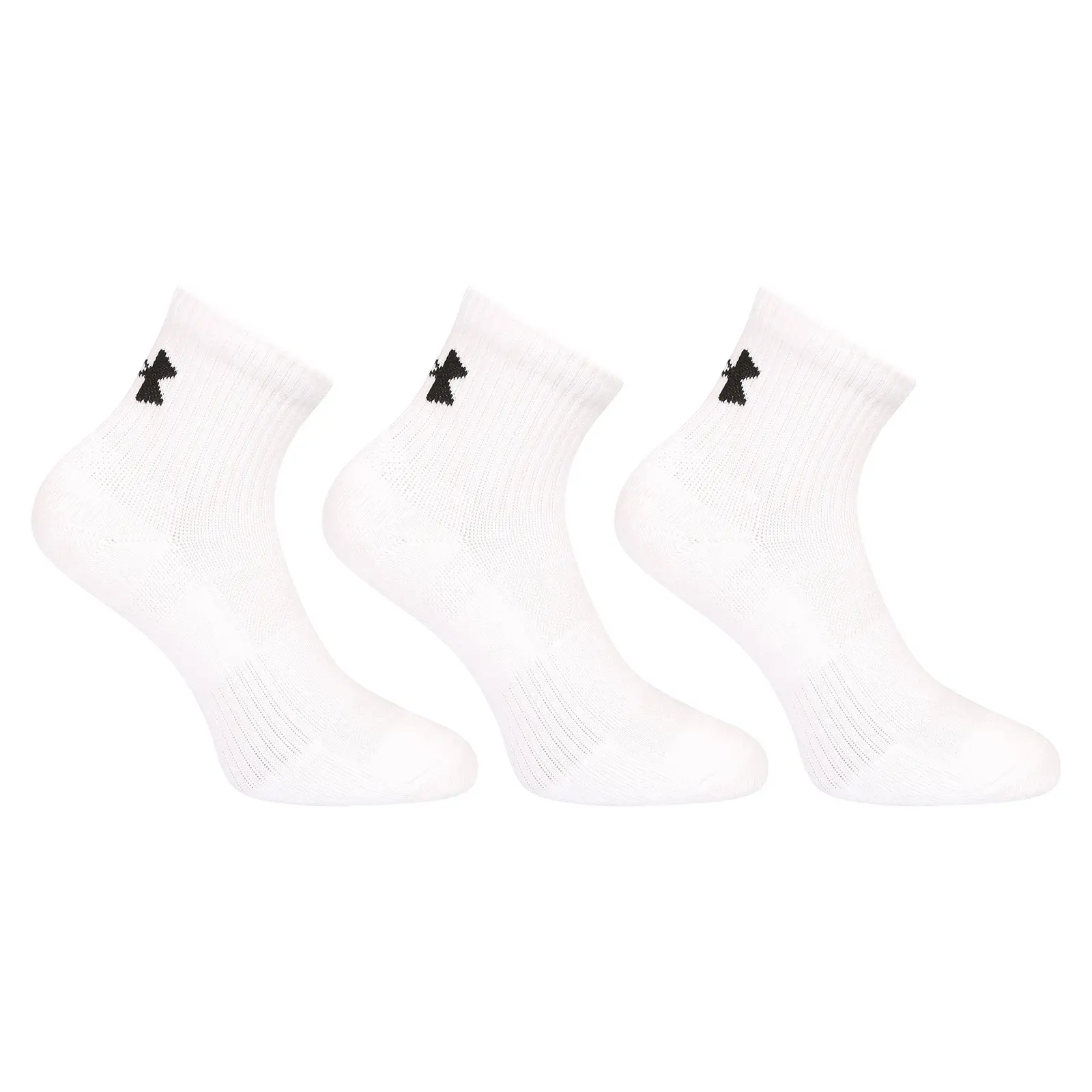 3PACK ponožky Under Armour bílé (1386372 100)