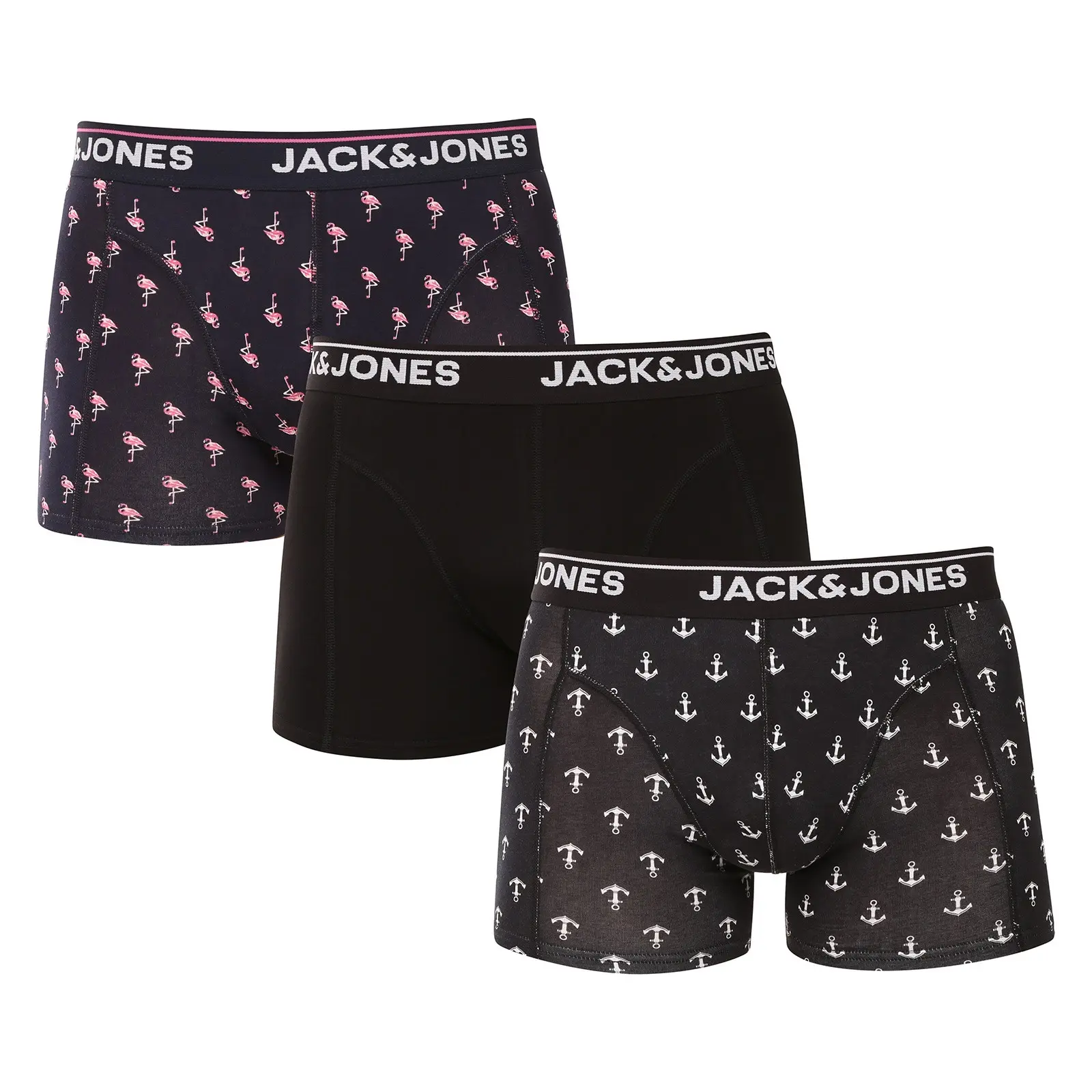3PACK pánské boxerky Jack and Jones vícebarevné (12295181)