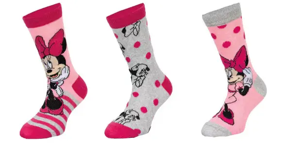 3PACK dětské ponožky Minnie vícebarevné (39717/pink)