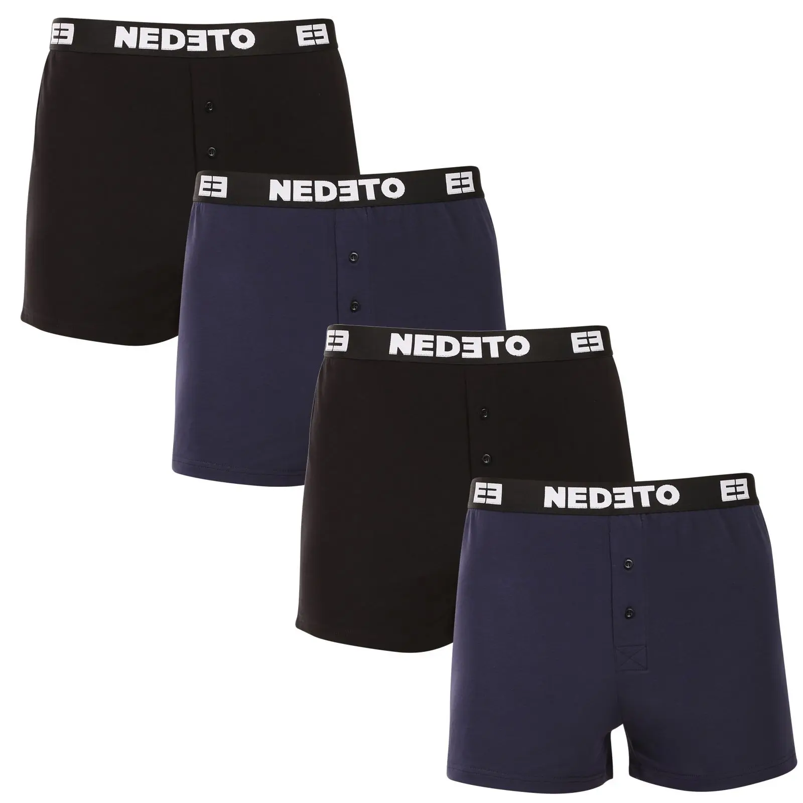 4PACK pánské trenky Nedeto vícebarevné (4NGV01)