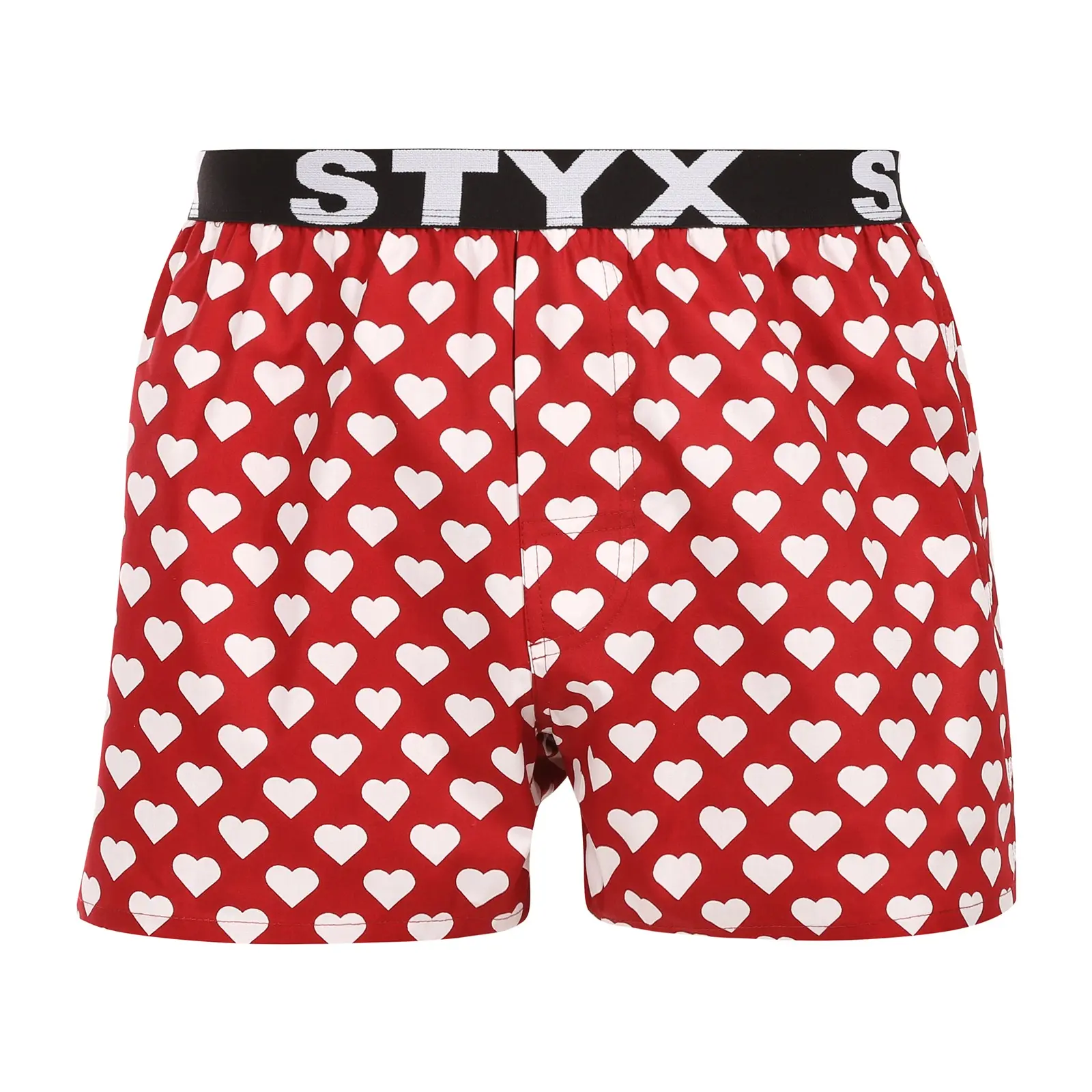 Pánské trenky Styx art sportovní guma srdíčka (B1951)
