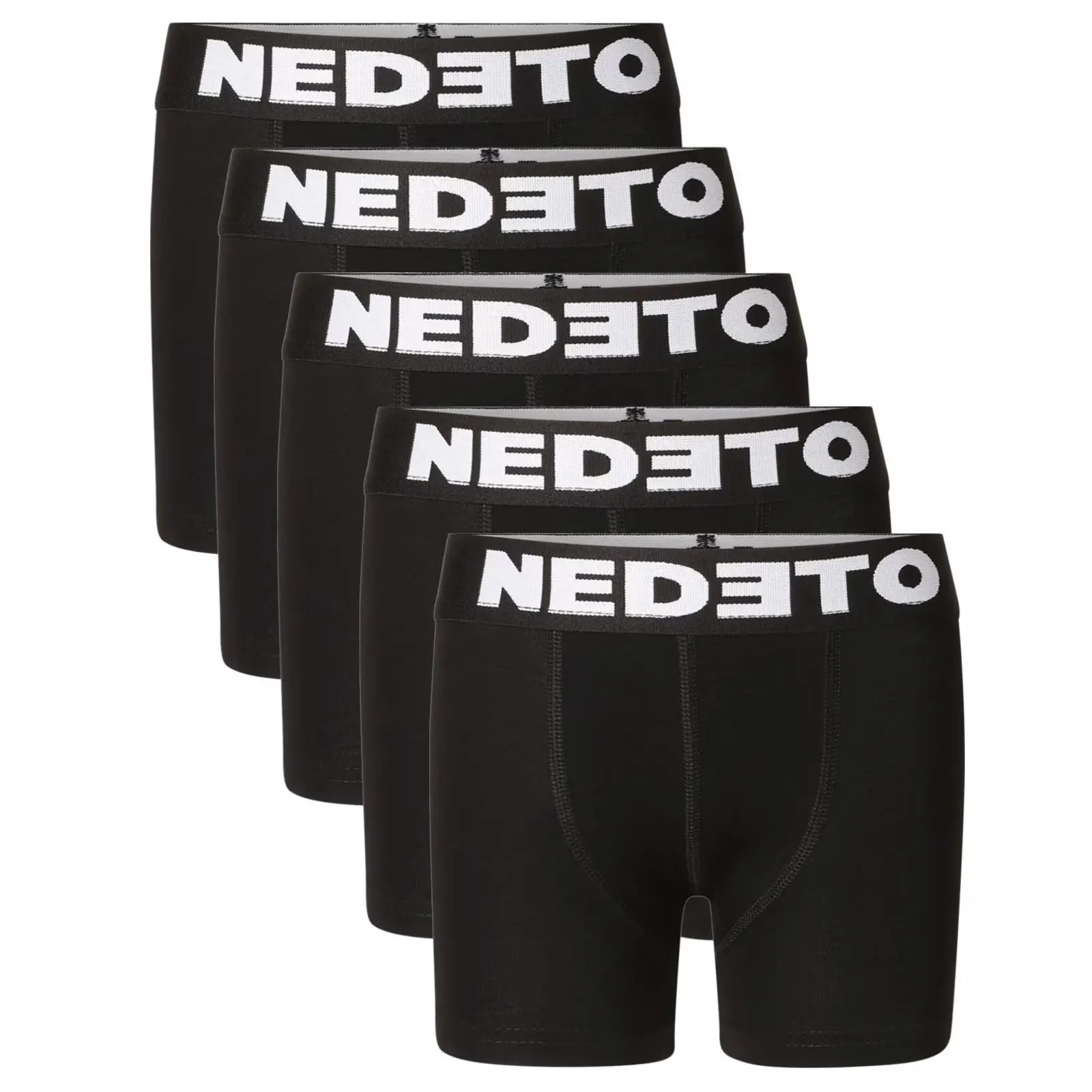 5PACK dětské boxerky Nedeto černé (5NBDC1)
