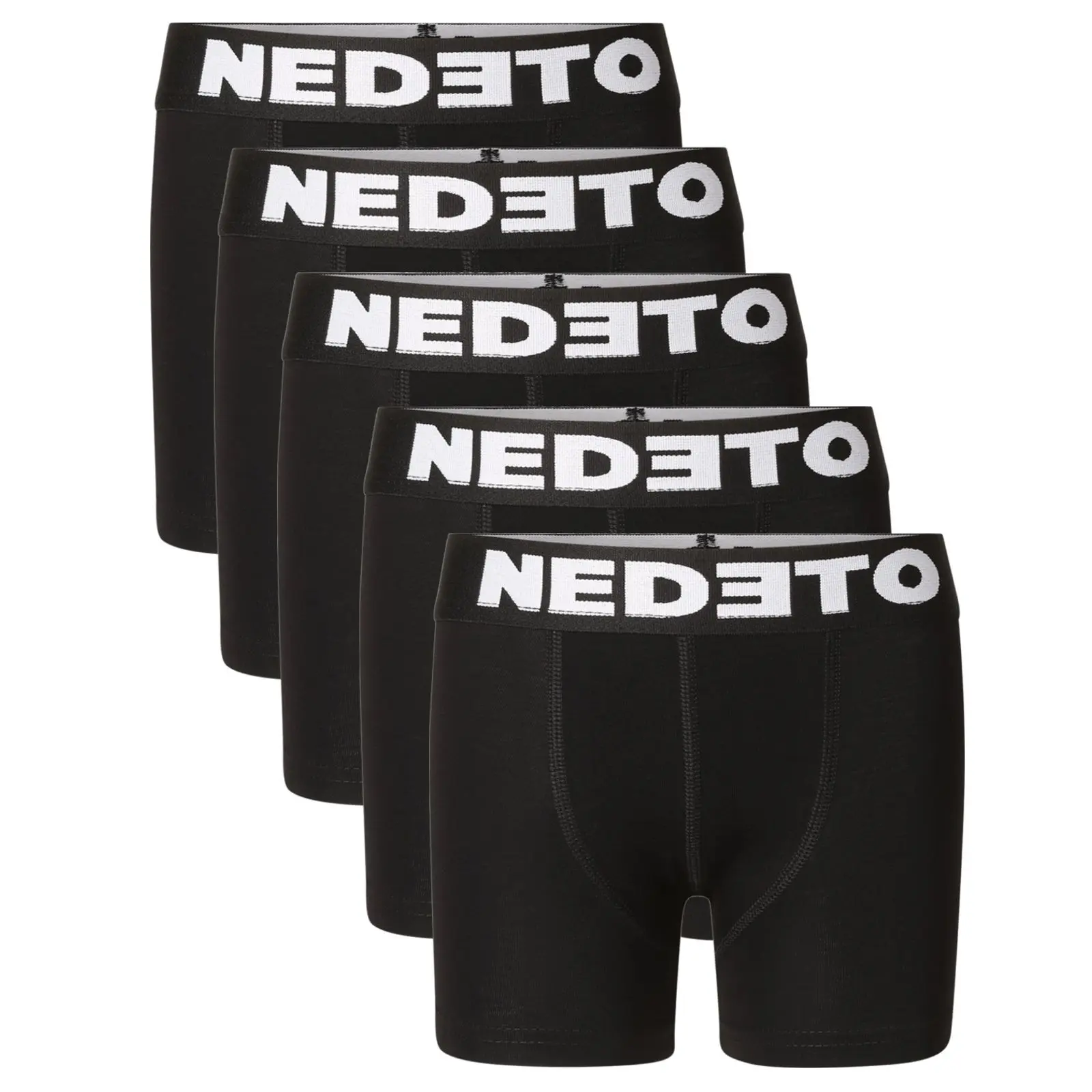 5PACK dětské boxerky Nedeto černé (5NBDC1)