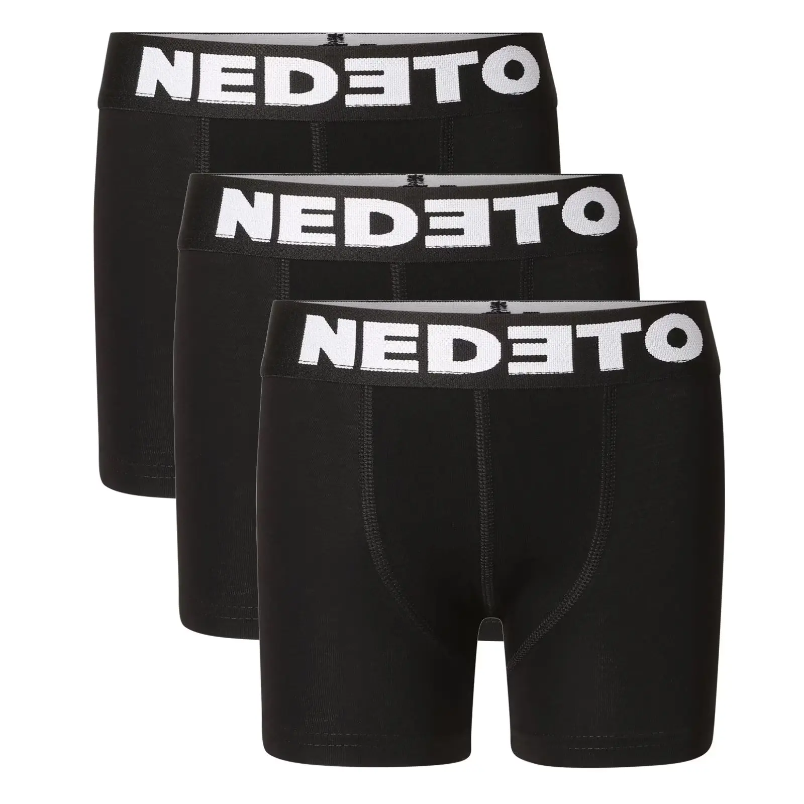 3PACK dětské boxerky Nedeto černé (3NBDC1)