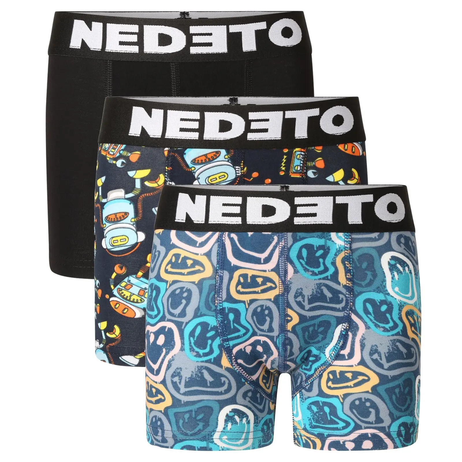 3PACK dětské boxerky Nedeto vícebarevné (3NBDV4)
