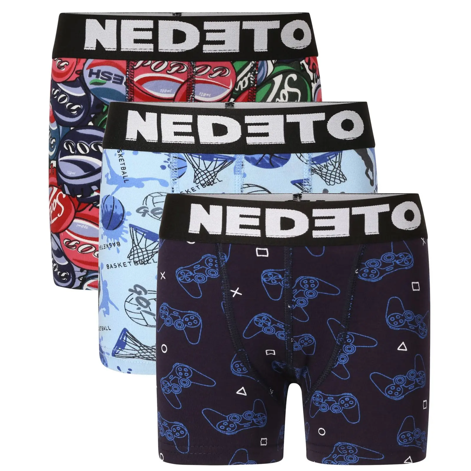 3PACK dětské boxerky Nedeto vícebarevné (3NBDV6)
