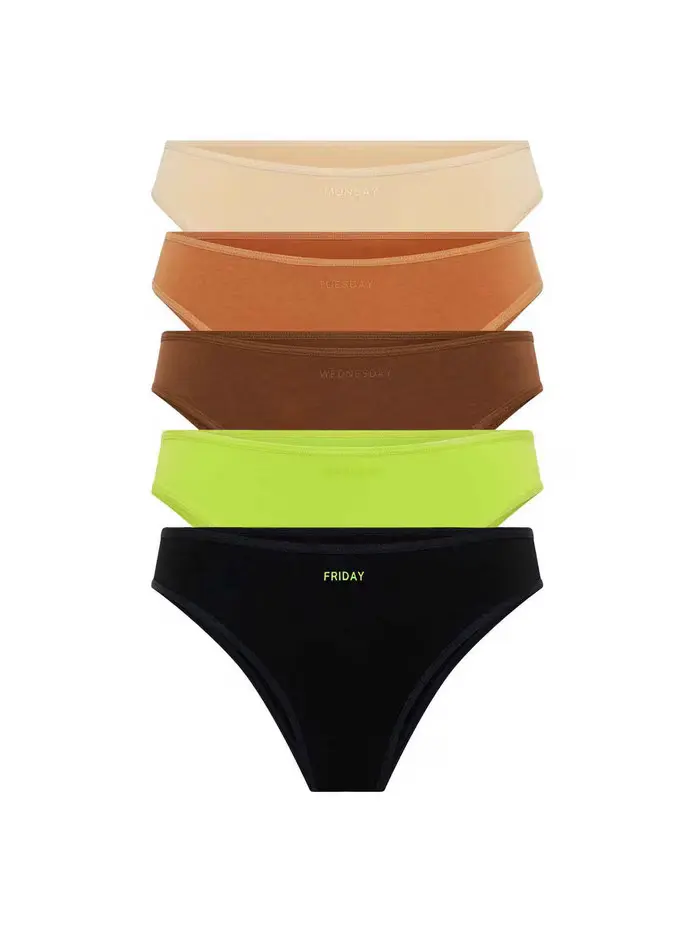 5PACK dámské kalhotky Modibodi Basic Brazilian (5DKMBB)