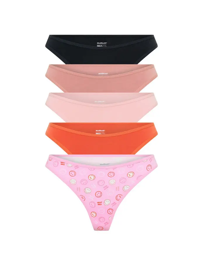 5PACK menstruační tanga Modibodi Happy Place Multi (5MTMHPM)