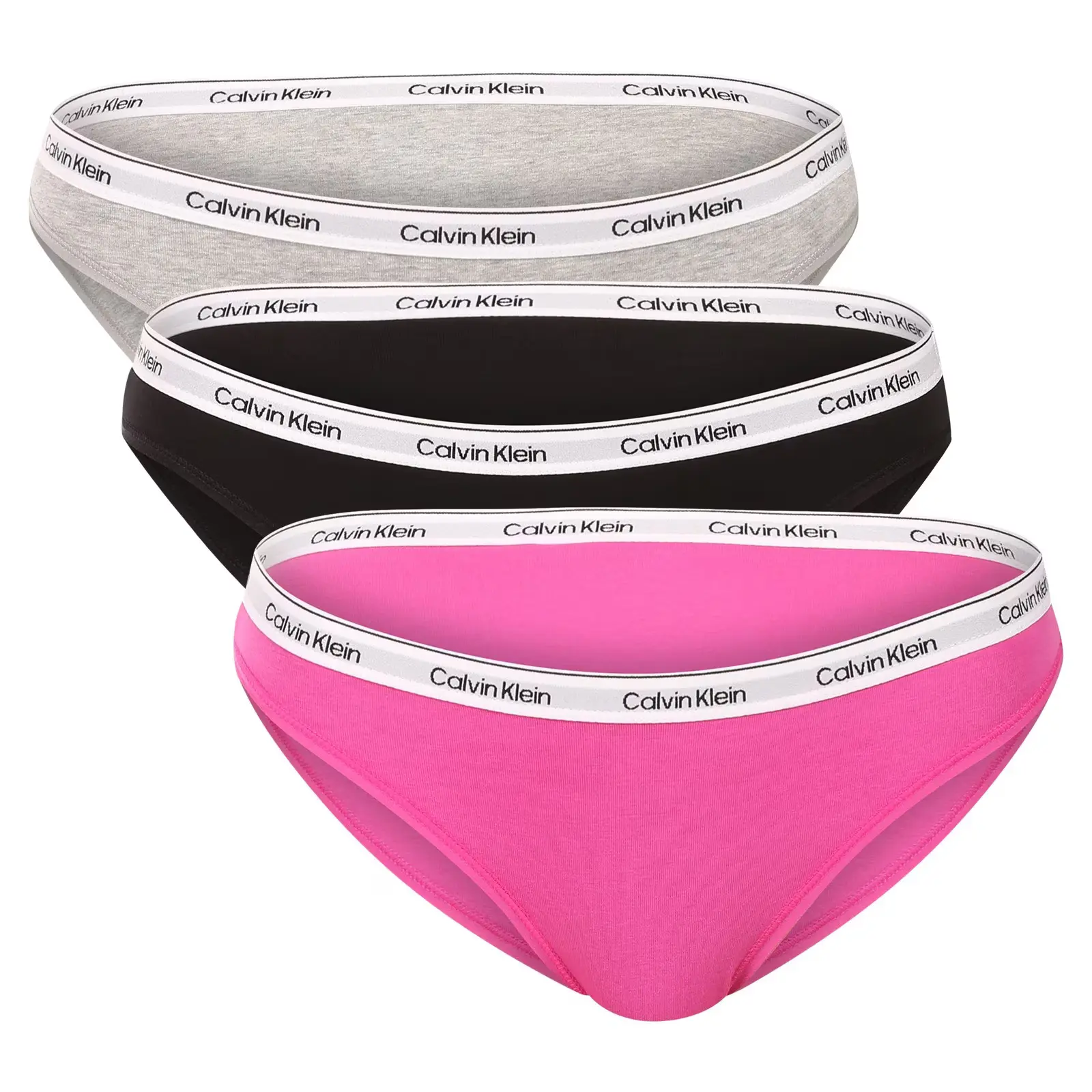 Calvin Klein Dámské kalhotky Calvin Klein BIKINI 3PK S LV00QD5207FQN