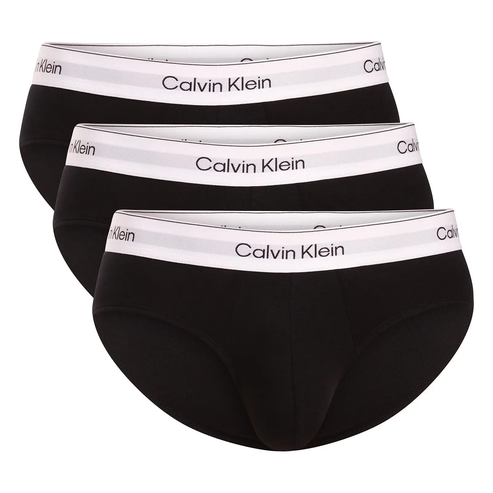 3PACK pánské slipy Calvin Klein černé (NB4388-UB1)