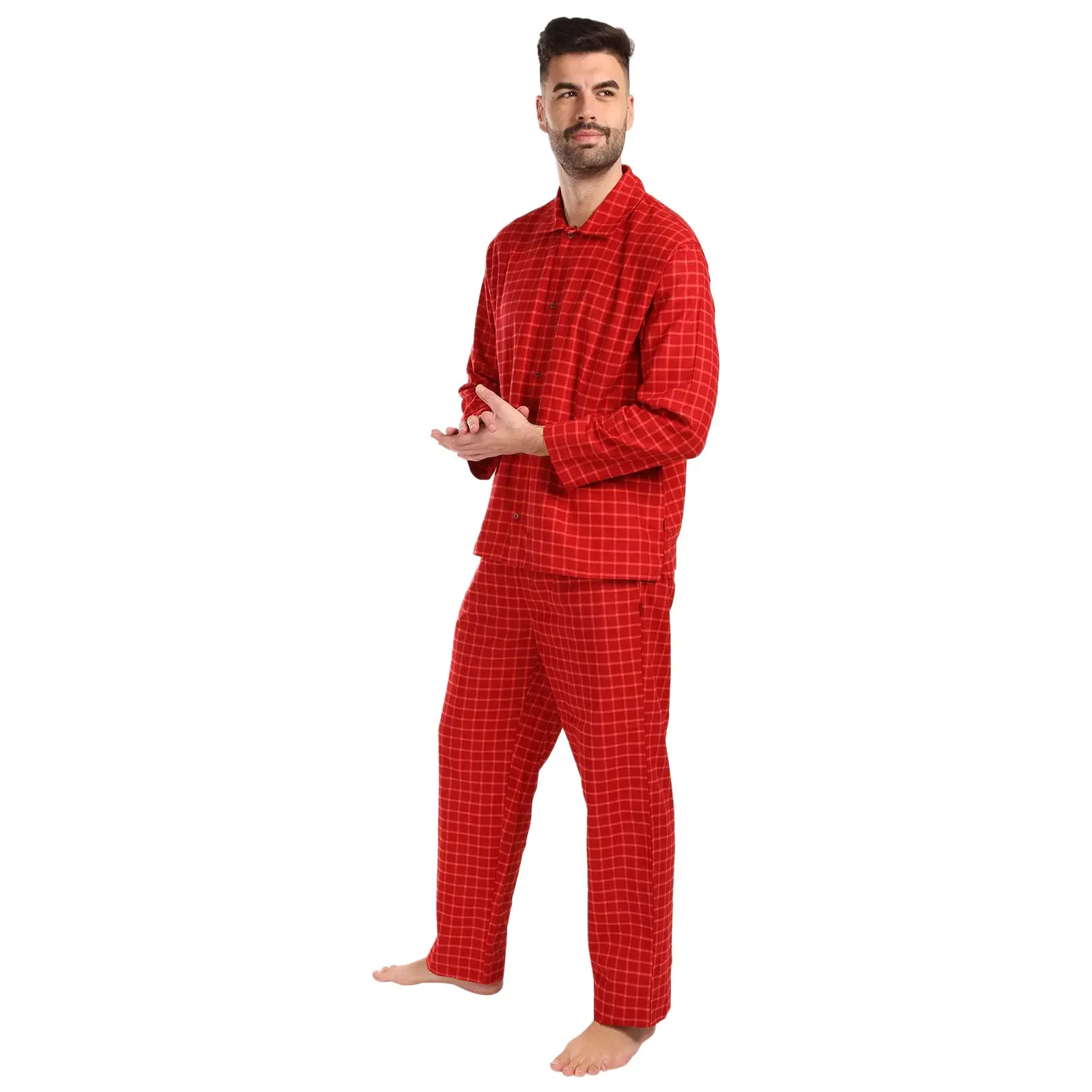 Pánské pyžamo Calvin Klein červené (NM2954-2SD)