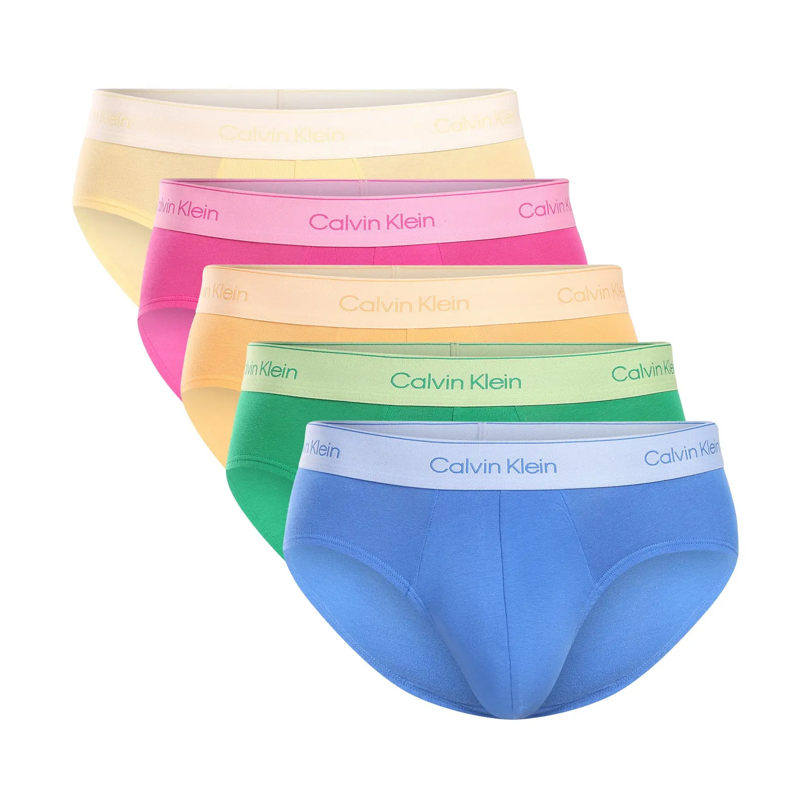 5PACK pánské slipy Calvin Klein vícebarevné (NB4549-4WI) M