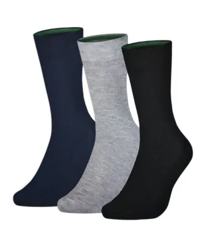 3PACK ponožky Benysøn vysoké bambusové vícebarevné (BENY-1003)