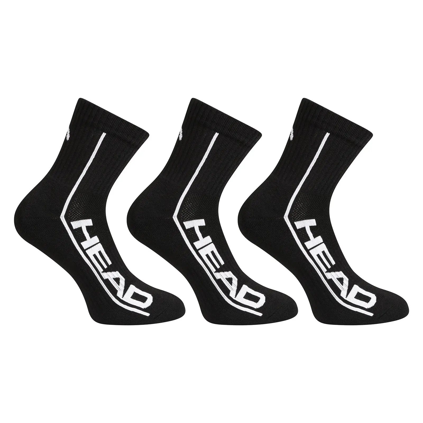 3PACK ponožky HEAD černé (791010001 005)