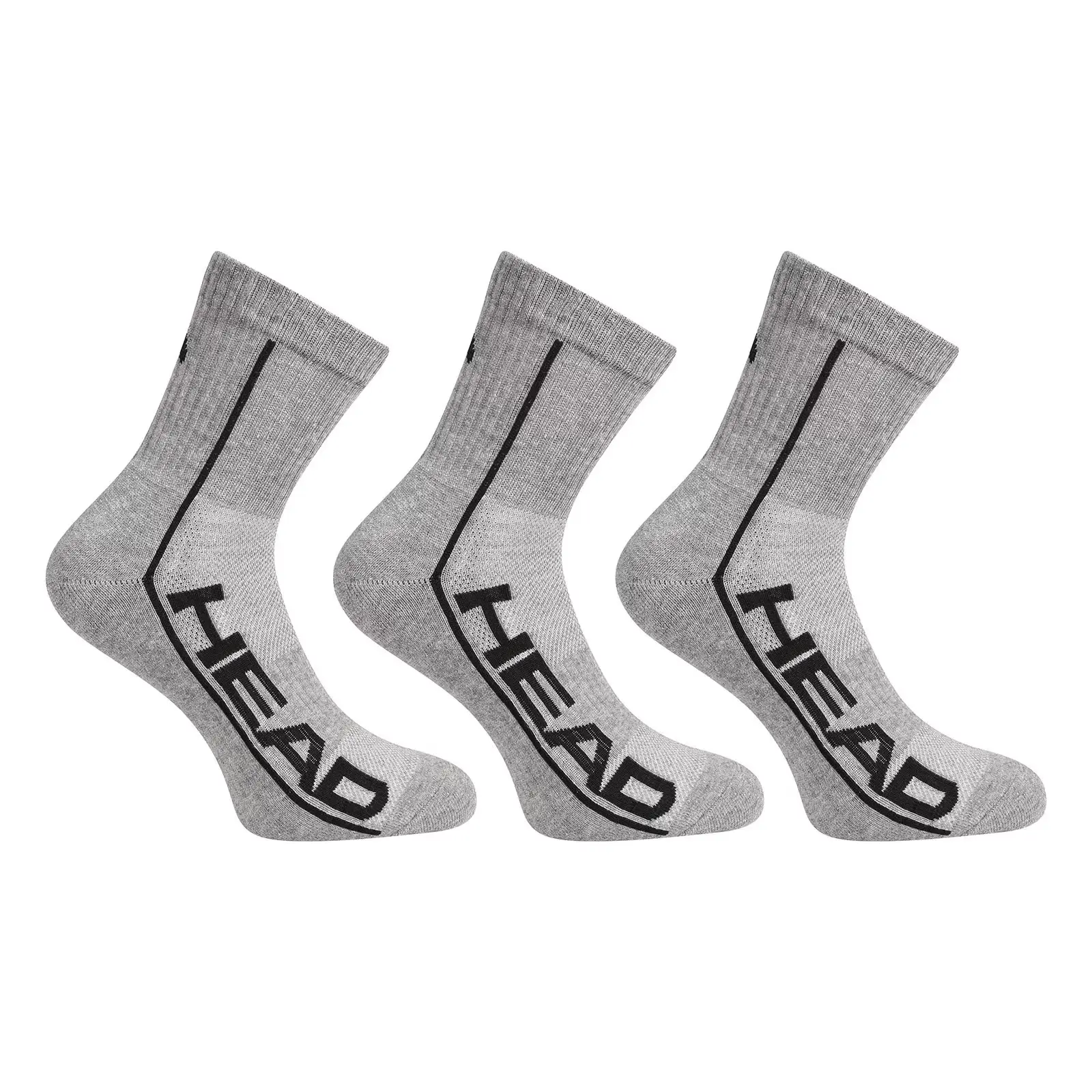 3PACK ponožky HEAD šedé (791010001 011) S