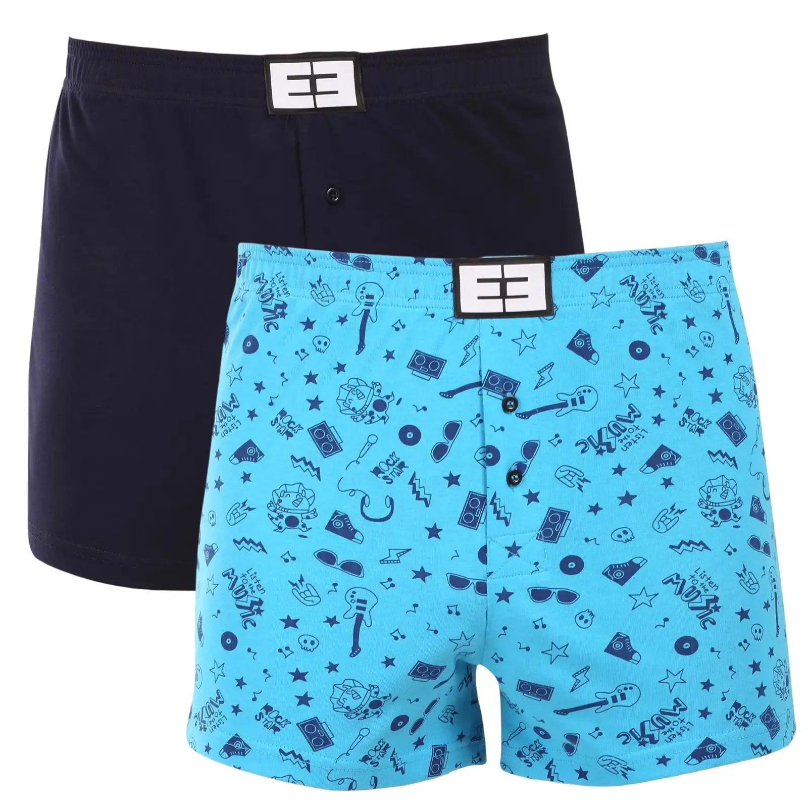2PACK pánské trenky Nedeto vícebarevné (2NTV06)