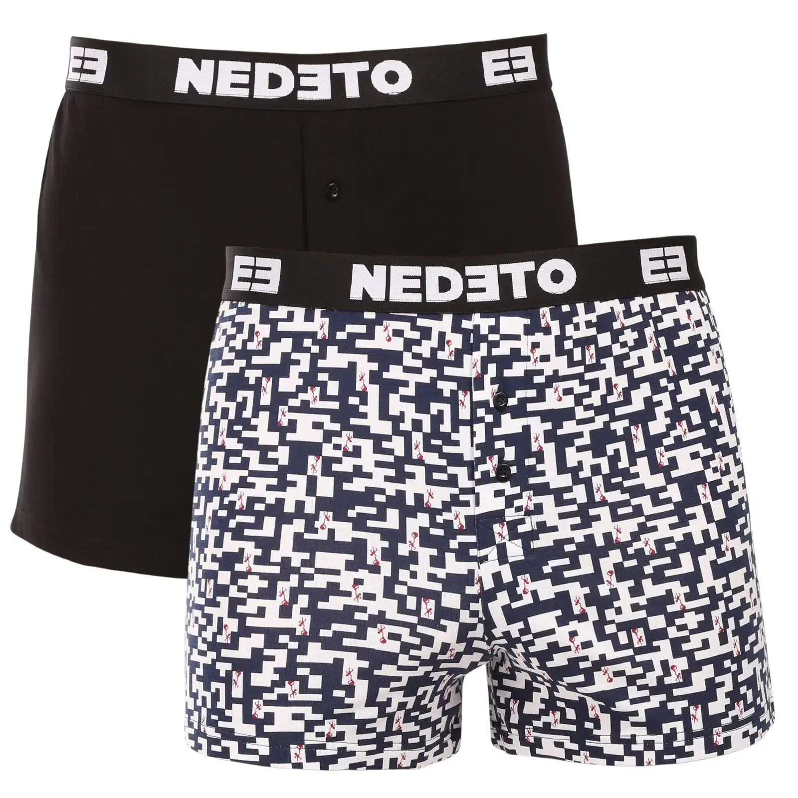 2PACK pánské trenky Nedeto vícebarevné (2NGV03)