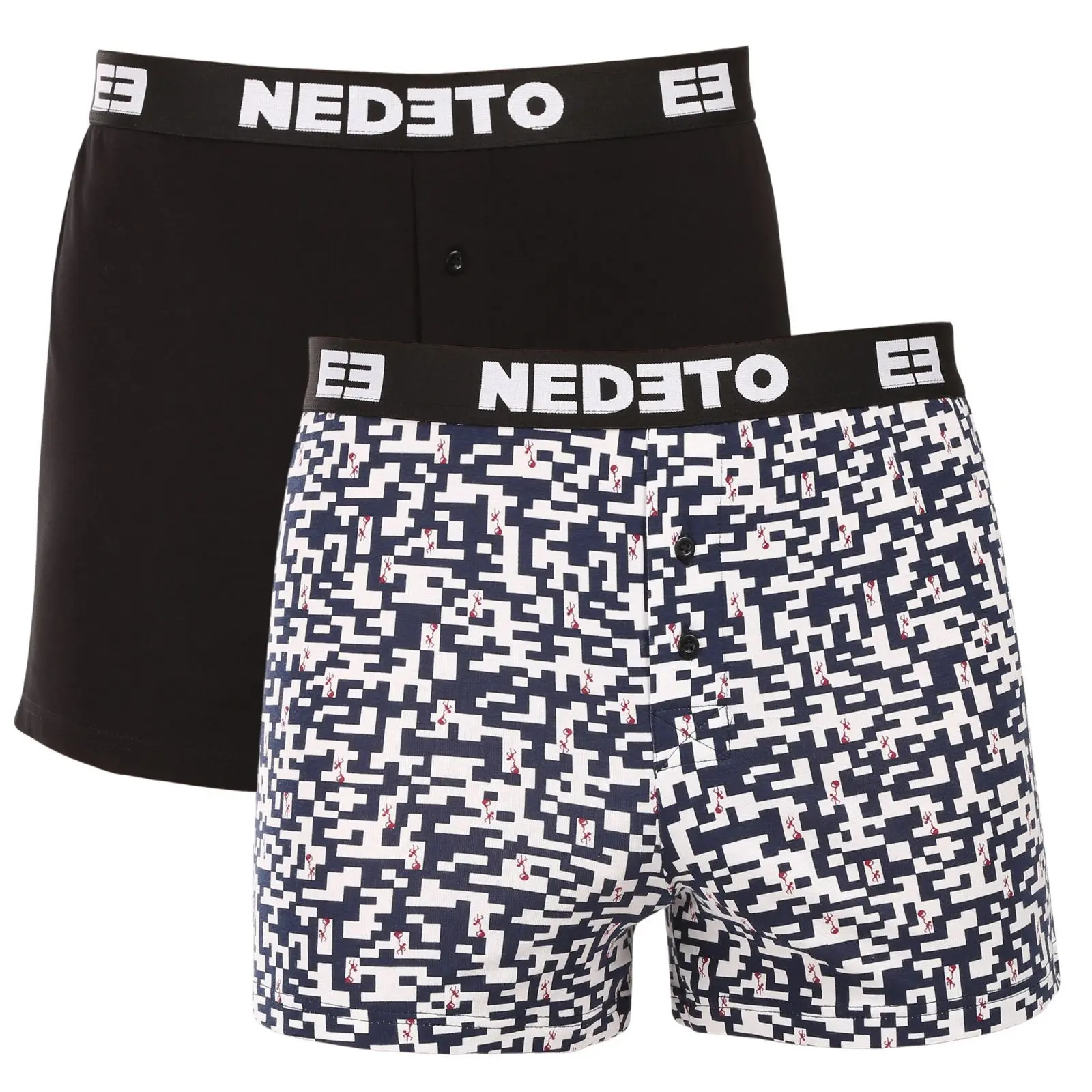 2PACK pánské trenky Nedeto vícebarevné (2NGV03)