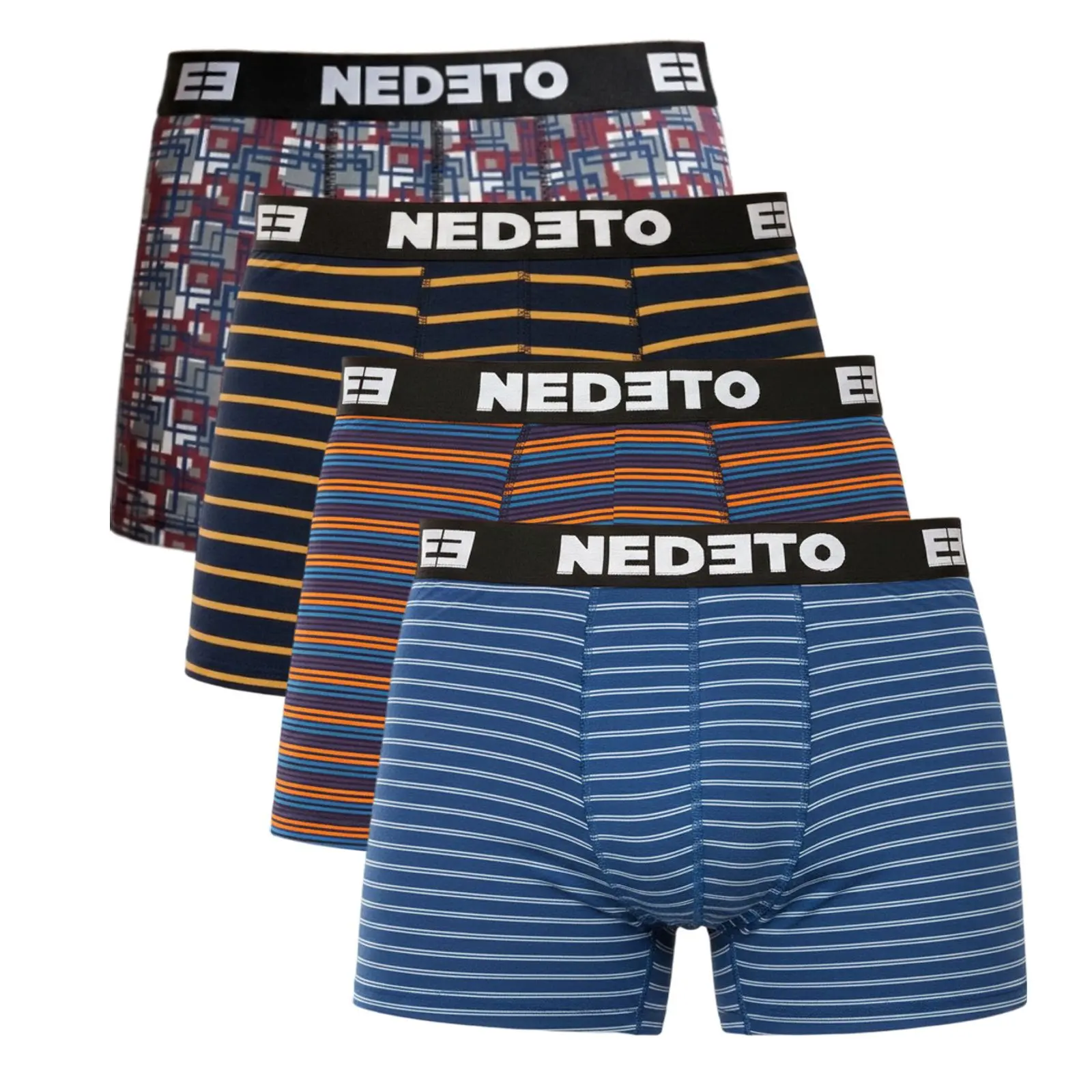 4PACK pánské boxerky Nedeto vícebarevné (4NBV2)