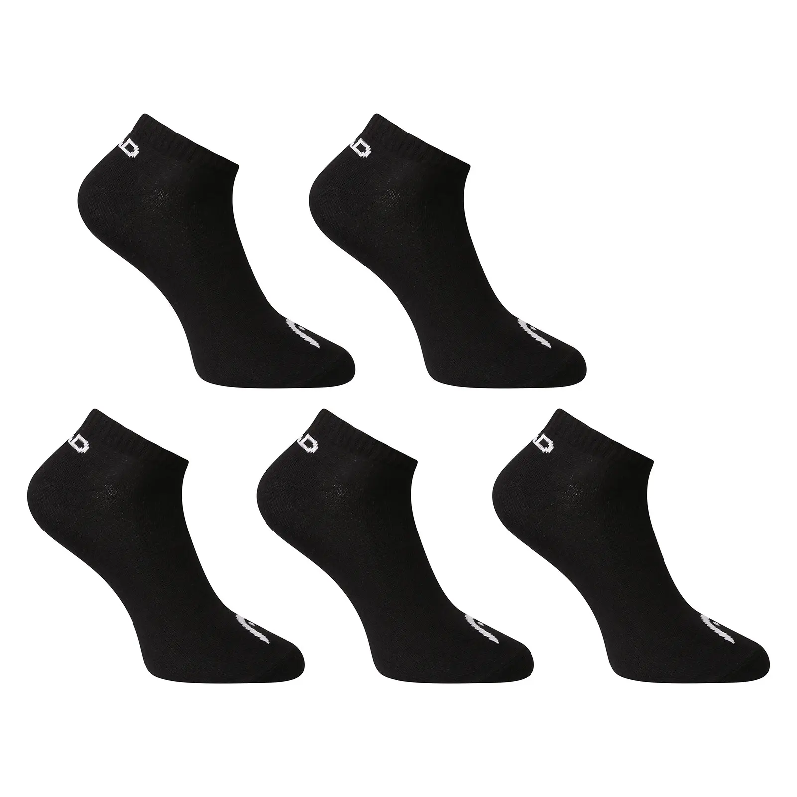 5PACK sportovní ponožky HEAD nízké černé (701232768 001)