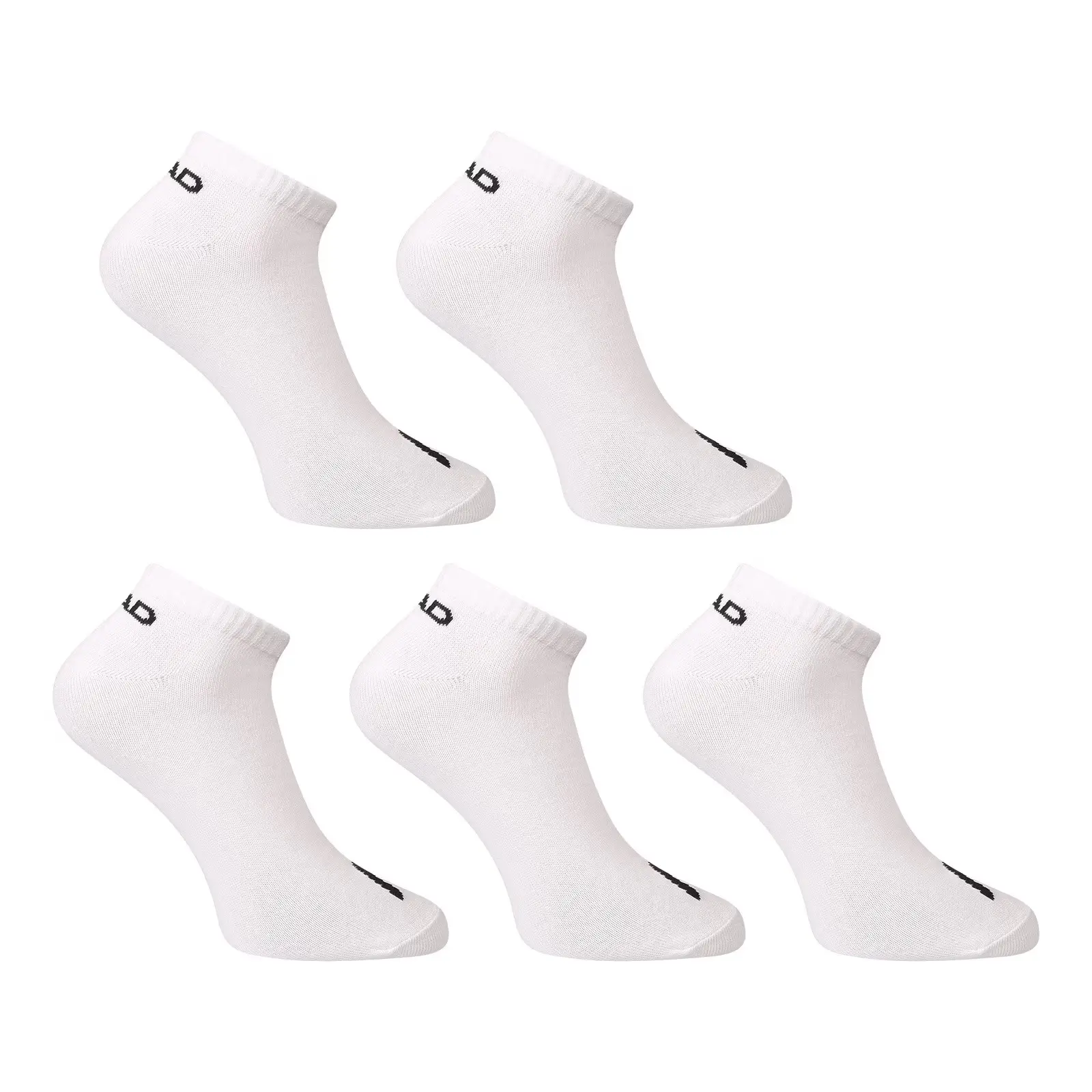 5PACK sportovní ponožky HEAD nízké bílé (701232768 002)