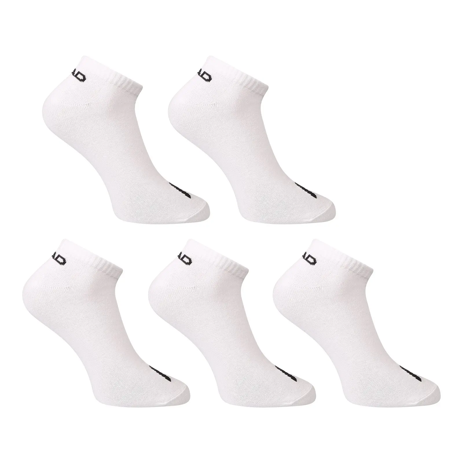 5PACK sportovní ponožky HEAD nízké bílé (701232768 002)