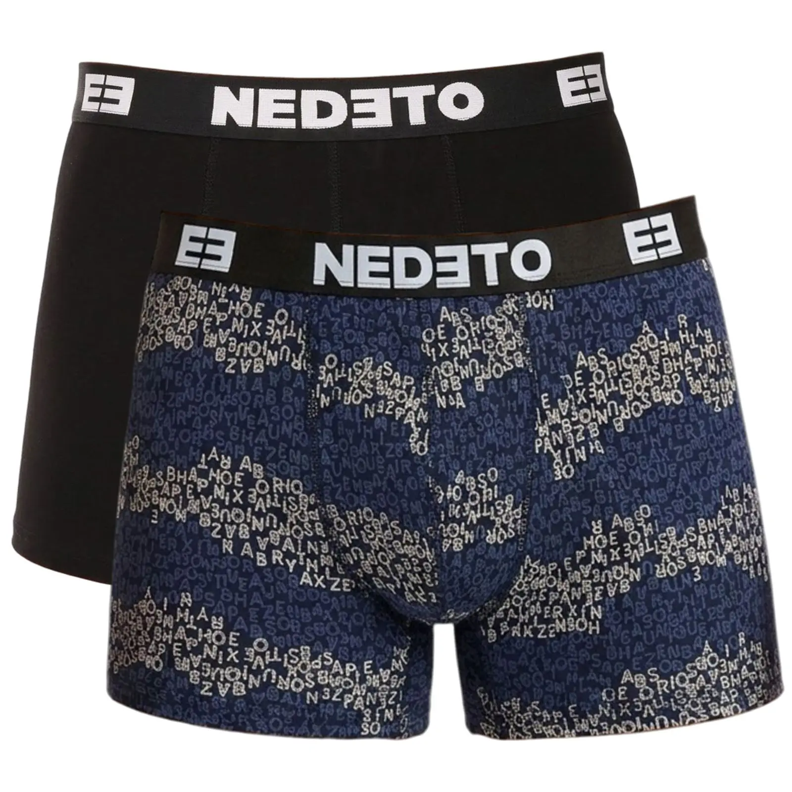 2PACK pánské boxerky Nedeto vícebarevné (2NBV9) XL, trenky / trenýrky