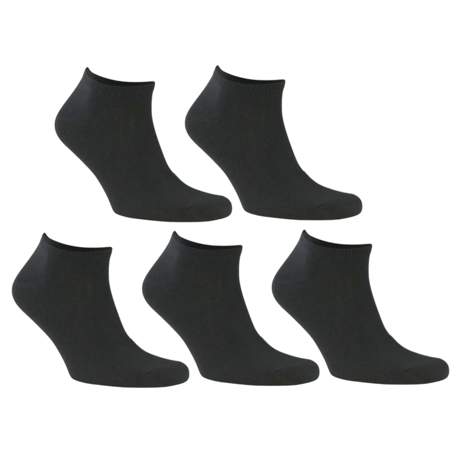 5PACK ponožky Bellinda nízké černé (SS487821)